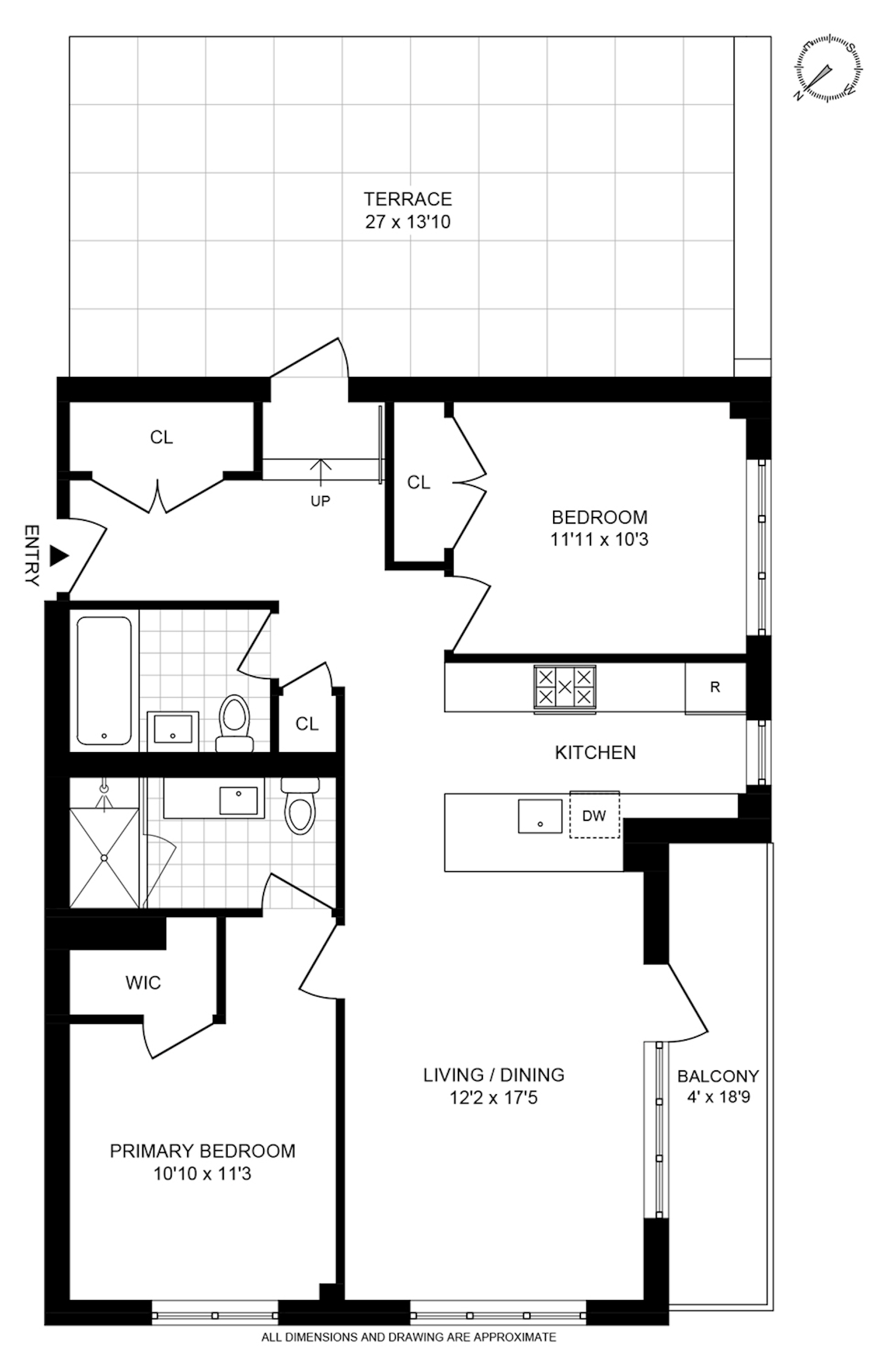 Floorplan for 58 Metropolitan Avenue, 5H