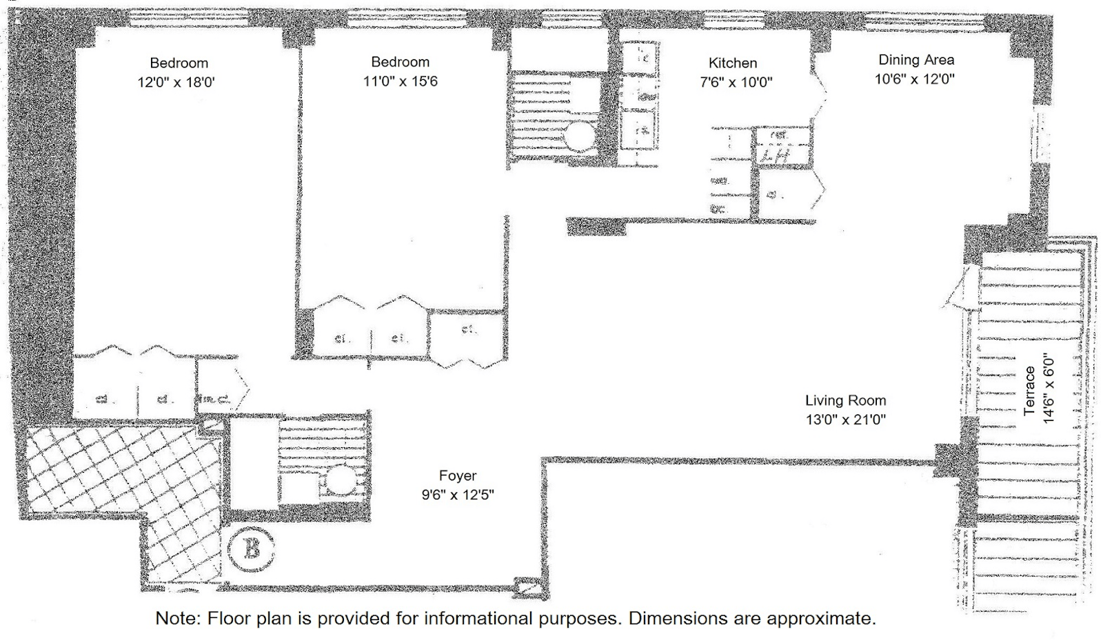 Floorplan for 3777 Independence Avenue, 7B