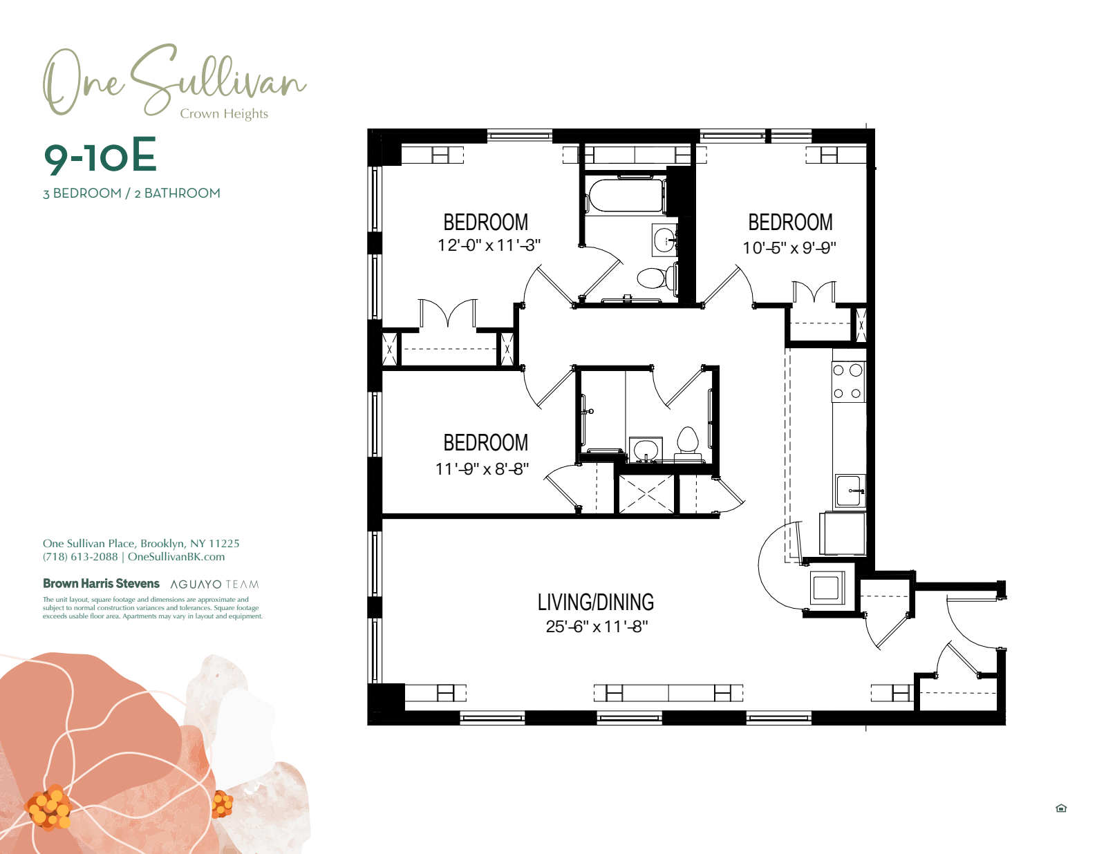 Floorplan for 1 Sullivan Place, 10E