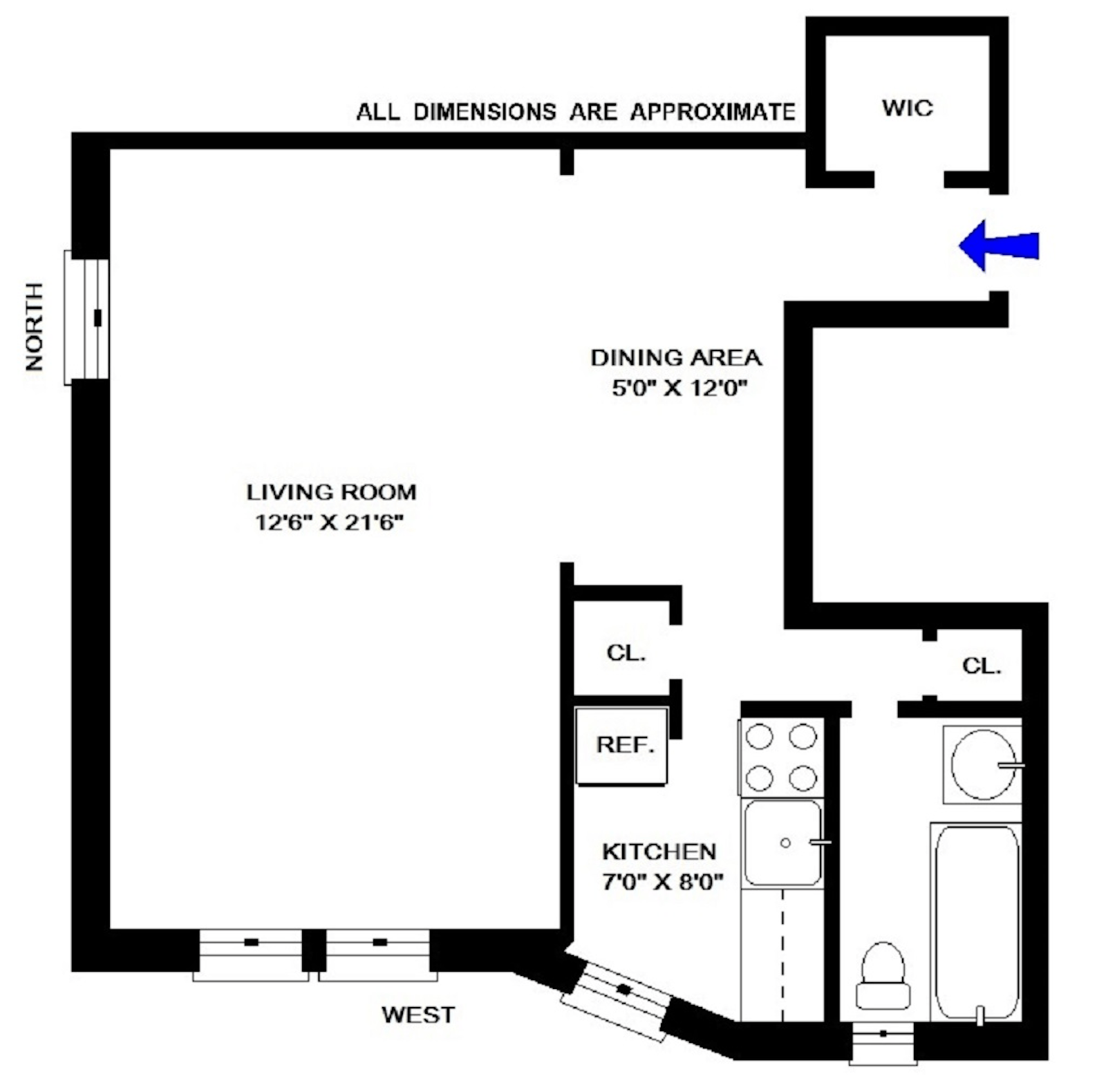 Floorplan for 4580 Broadway, 2G