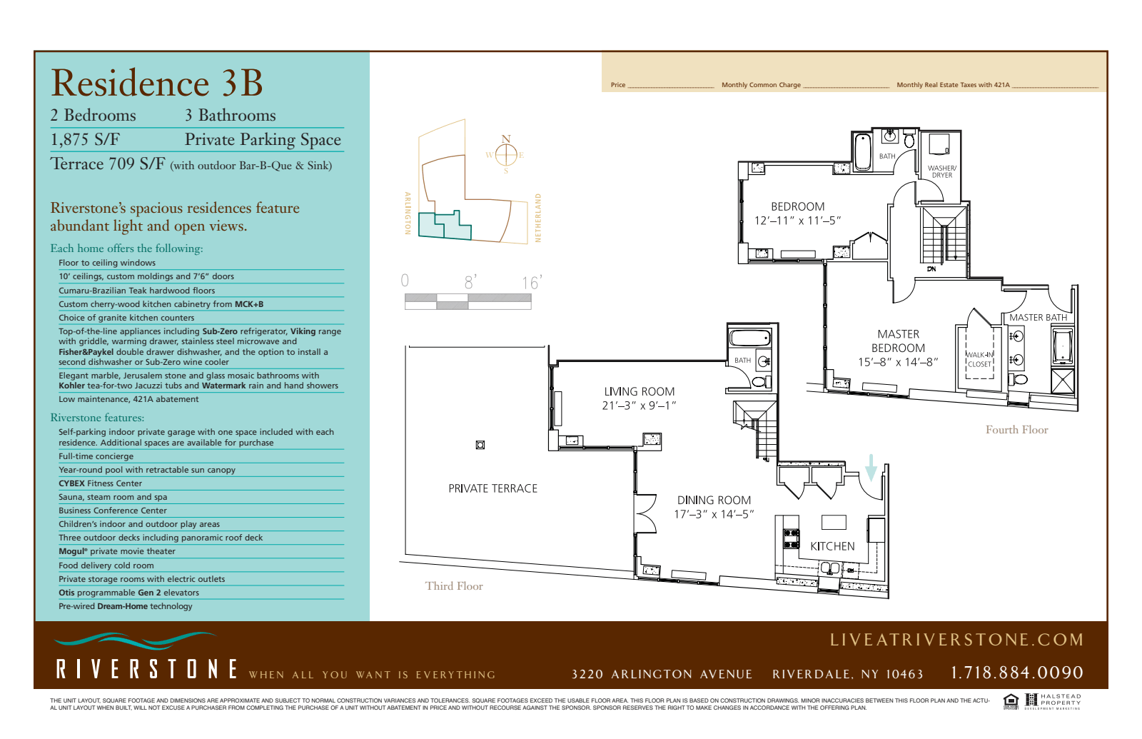 Floorplan for 3220 Arlington Avenue, 3B