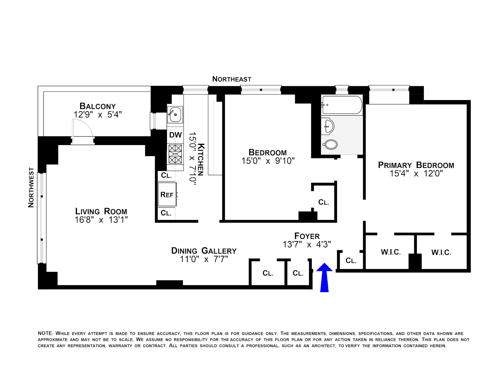 Floorplan for 453 FDR Drive, C104