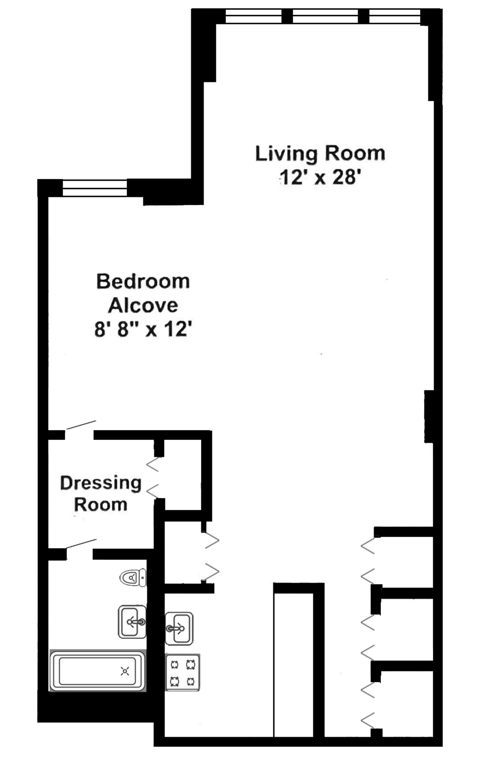 Floorplan for 207 East 74th Street, 3K