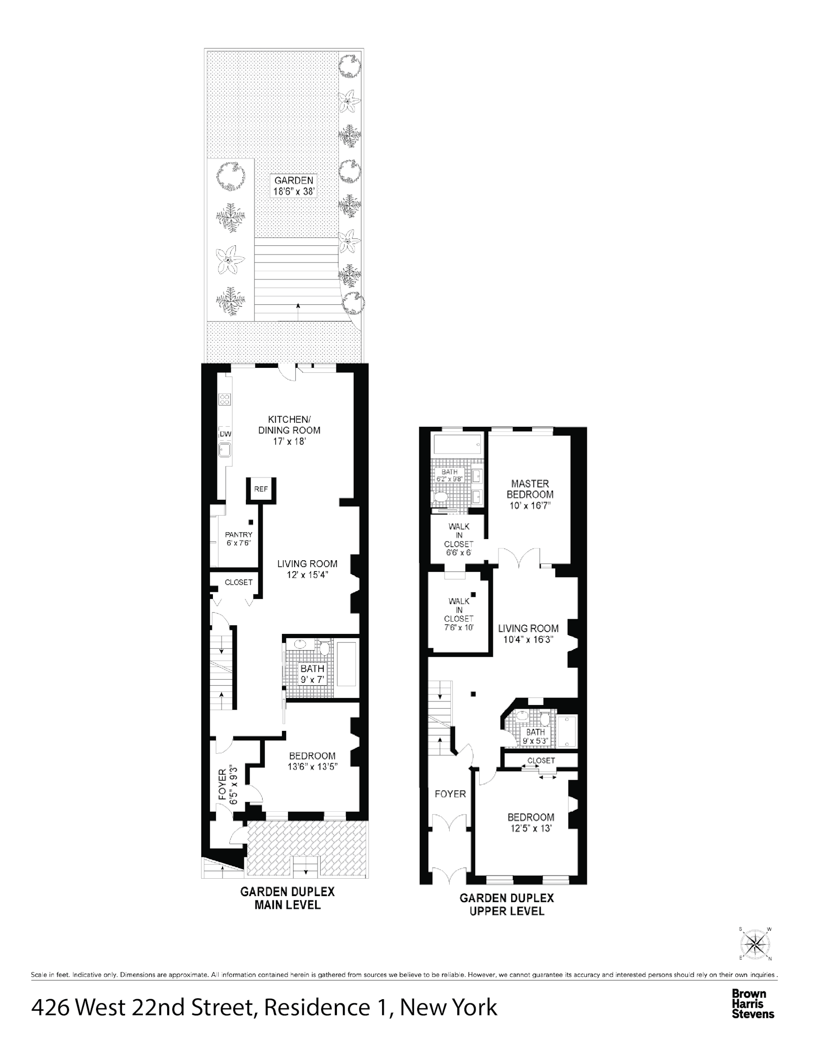 Floorplan for 426 West 22nd Street, 1