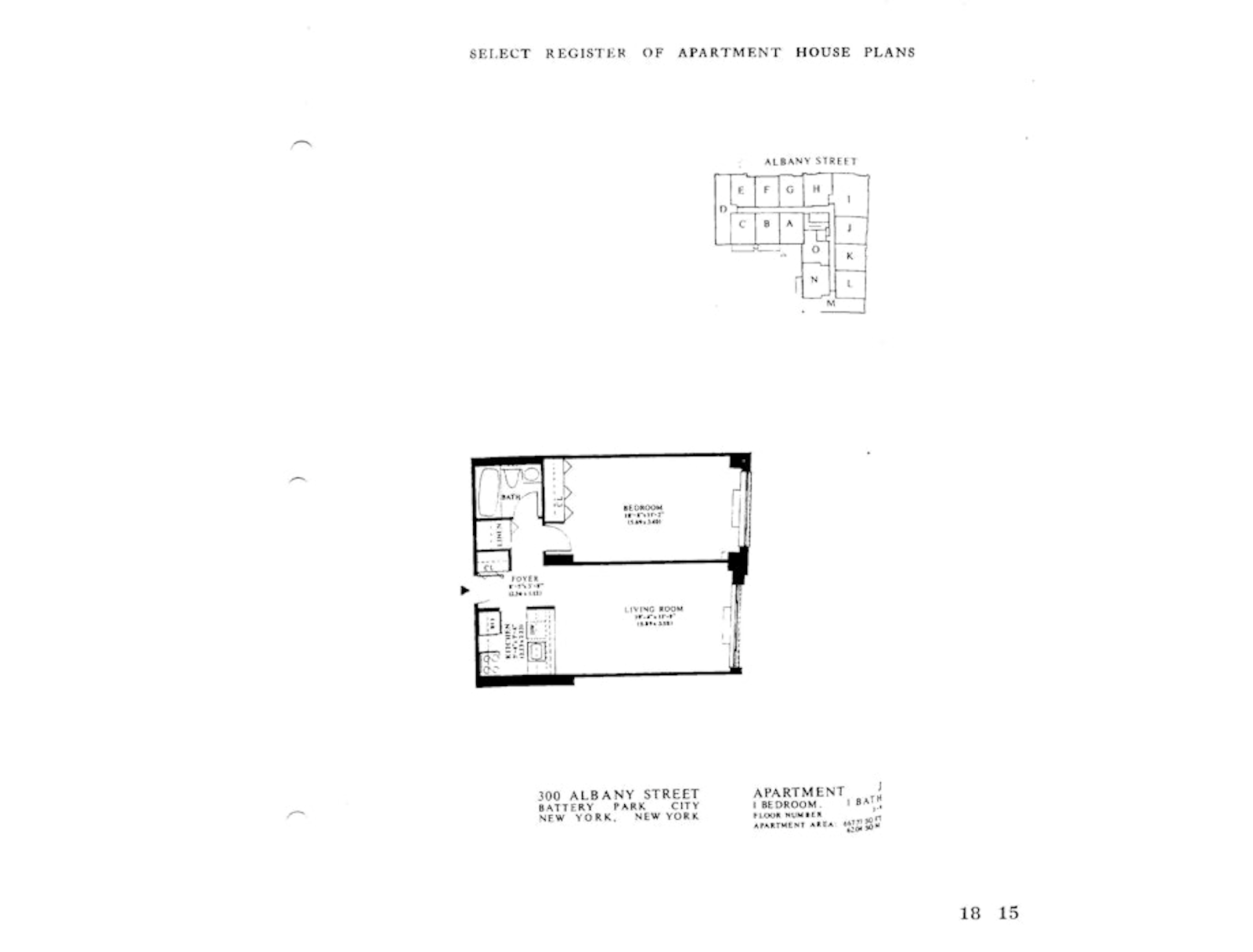 Floorplan for 300 Albany Street, 7J