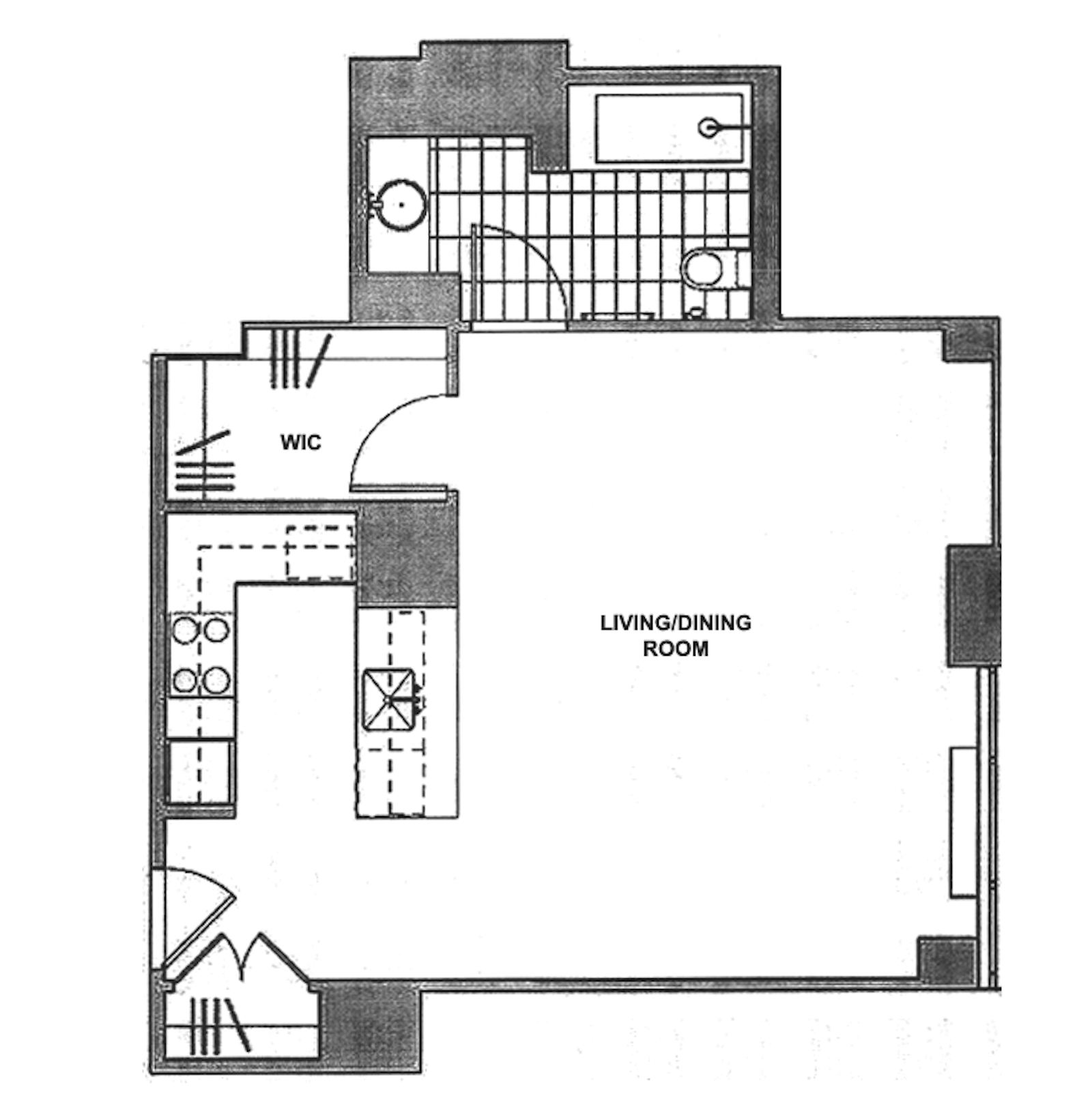 Floorplan for 322 West 57th Street, 29Q