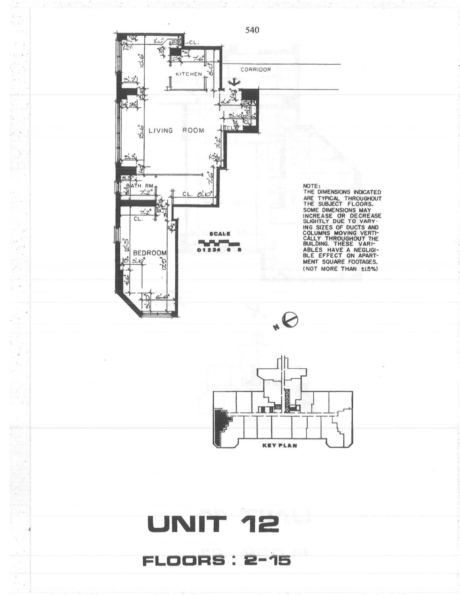 Floorplan for 155 West 68th Street, 312