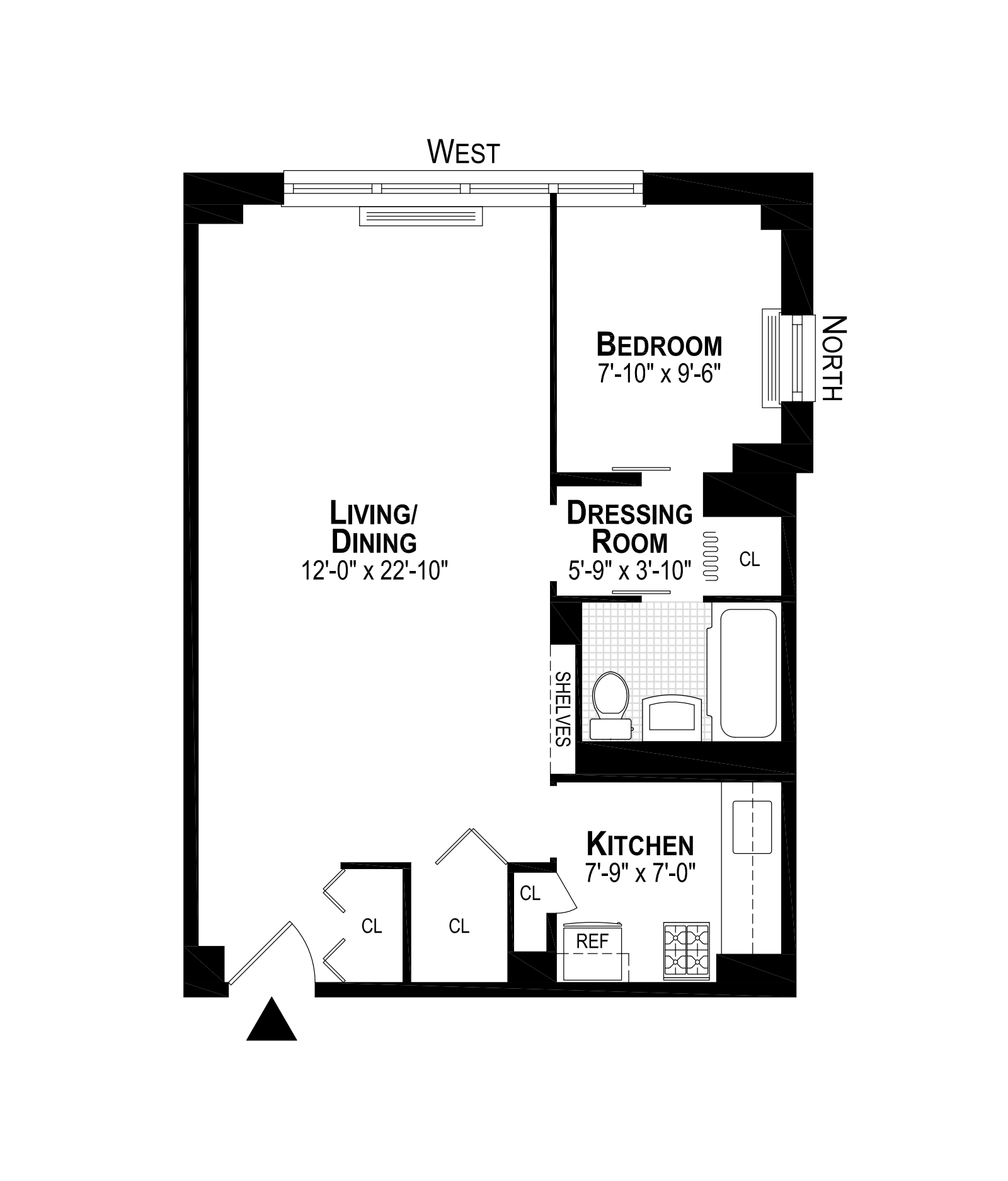 Floorplan for 245 East 25th Street, 6H