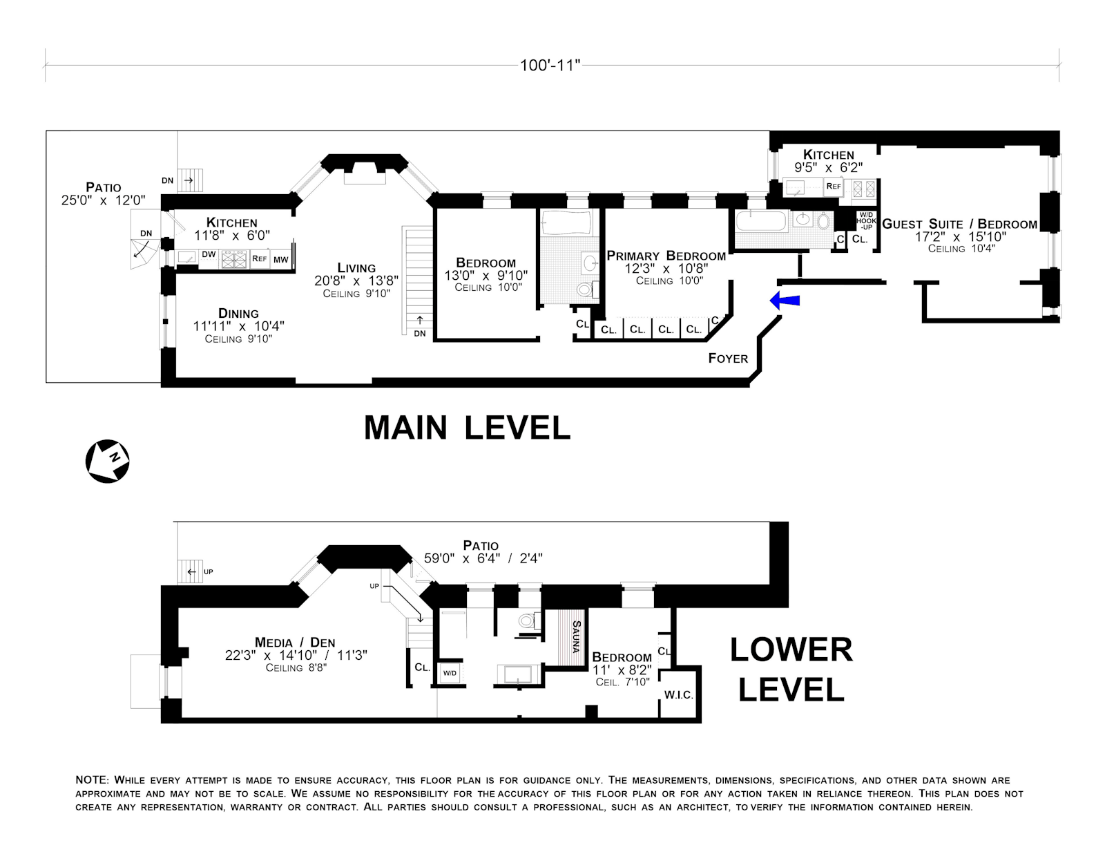 Floorplan for 9 East 97th Street, 1AB