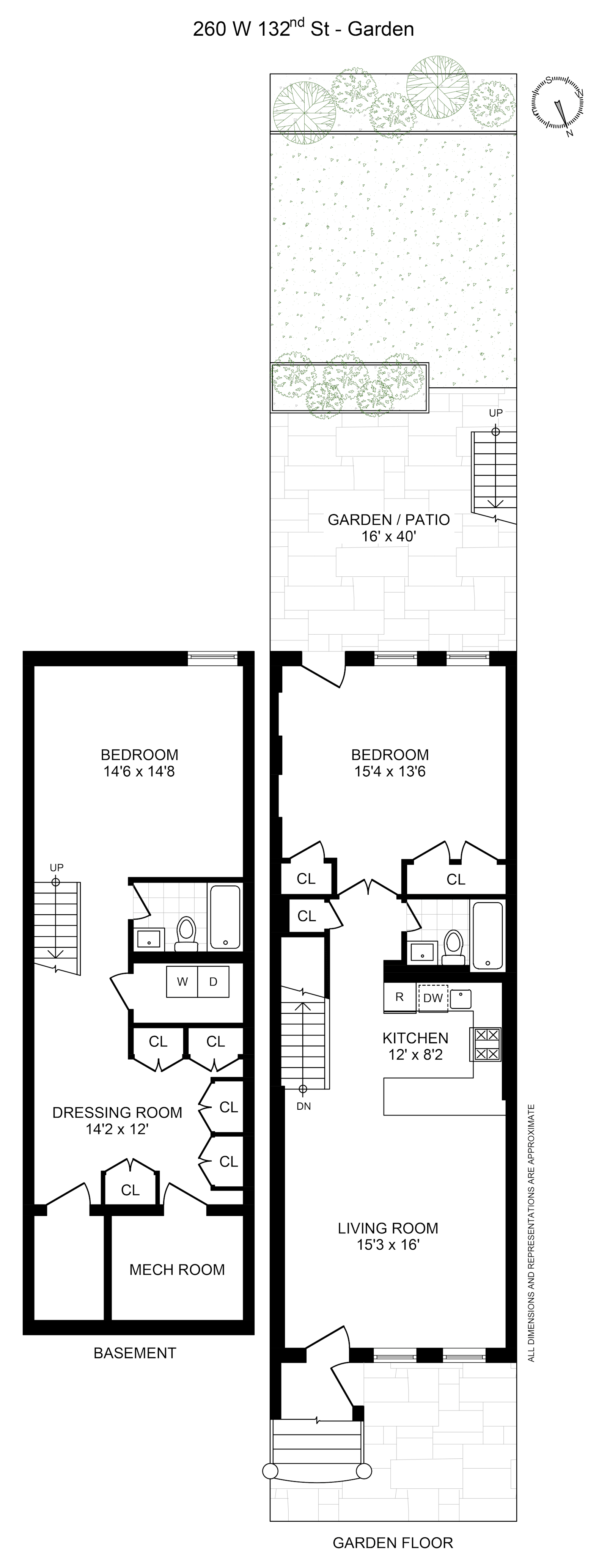 Floorplan for 260 West, 132nd Street, 1