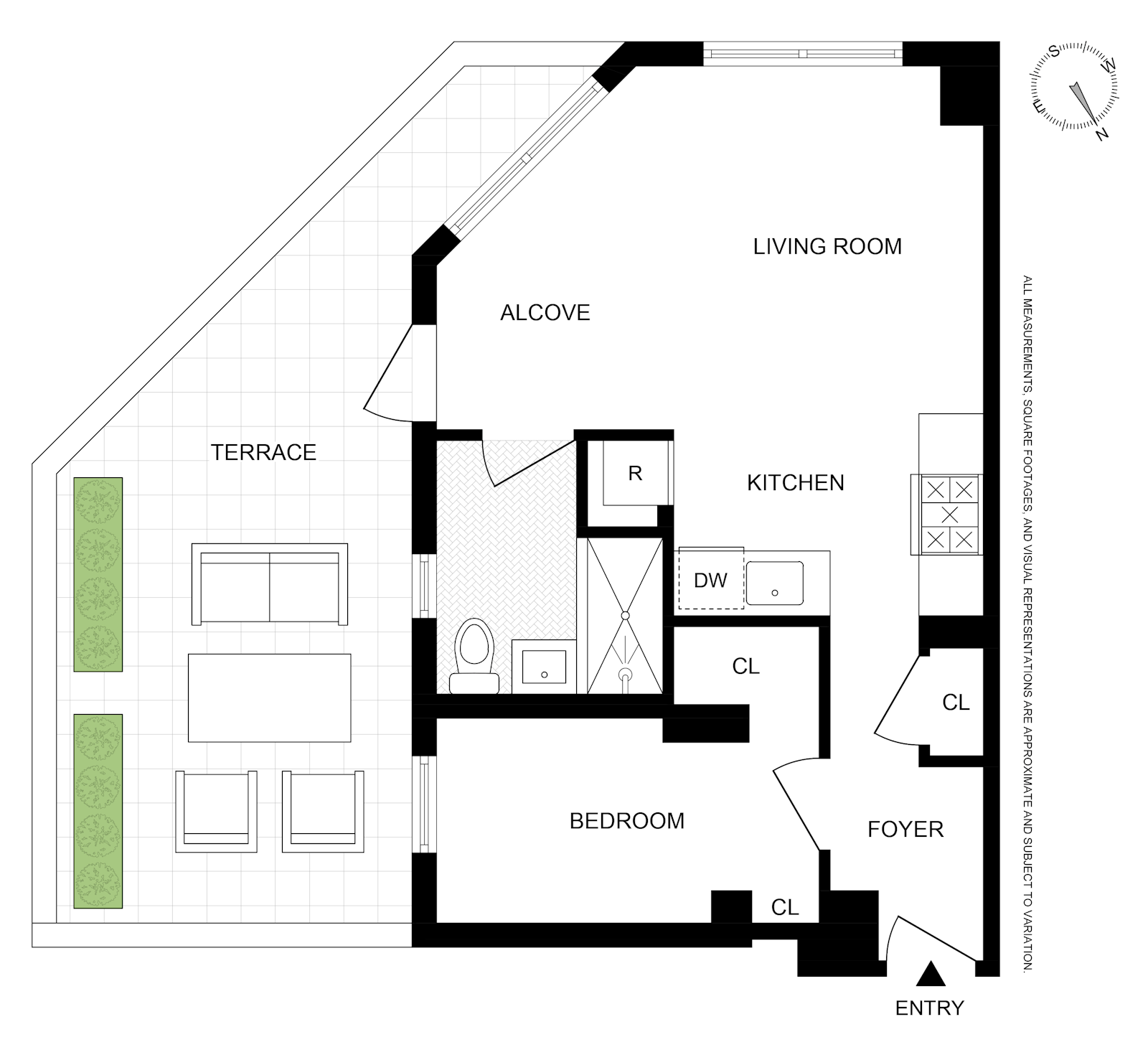 Floorplan for 330 Third Avenue, 18E