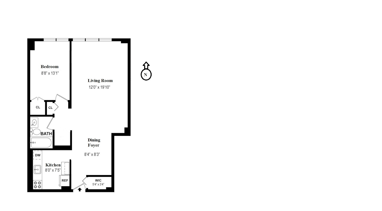 Floorplan for 165 West 66th Street, 6S