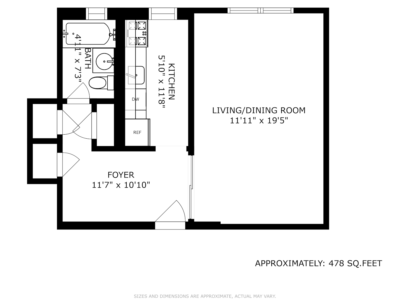 Floorplan for 67 -40 Booth St, 2M