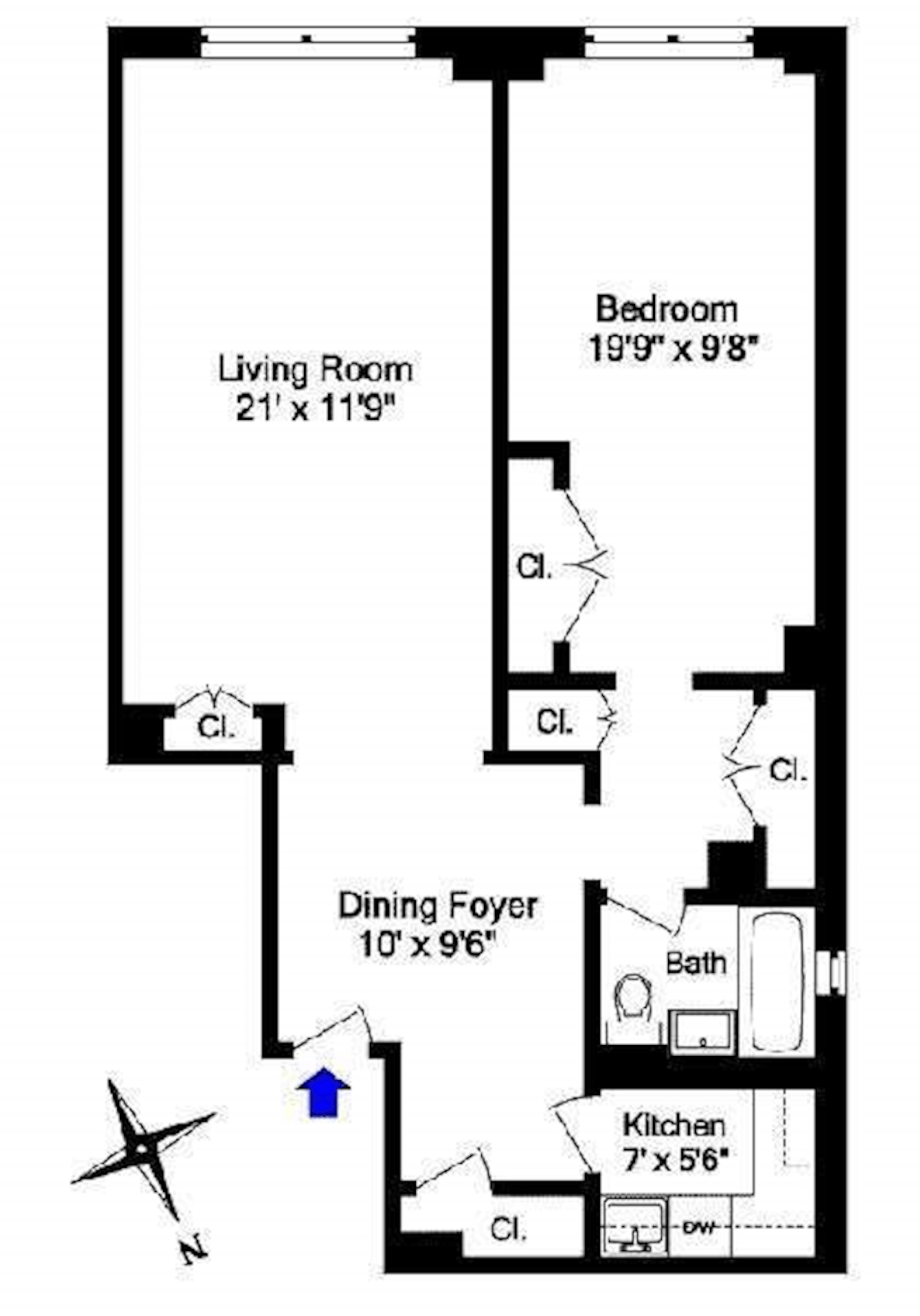 Floorplan for 575 Park Avenue, 509