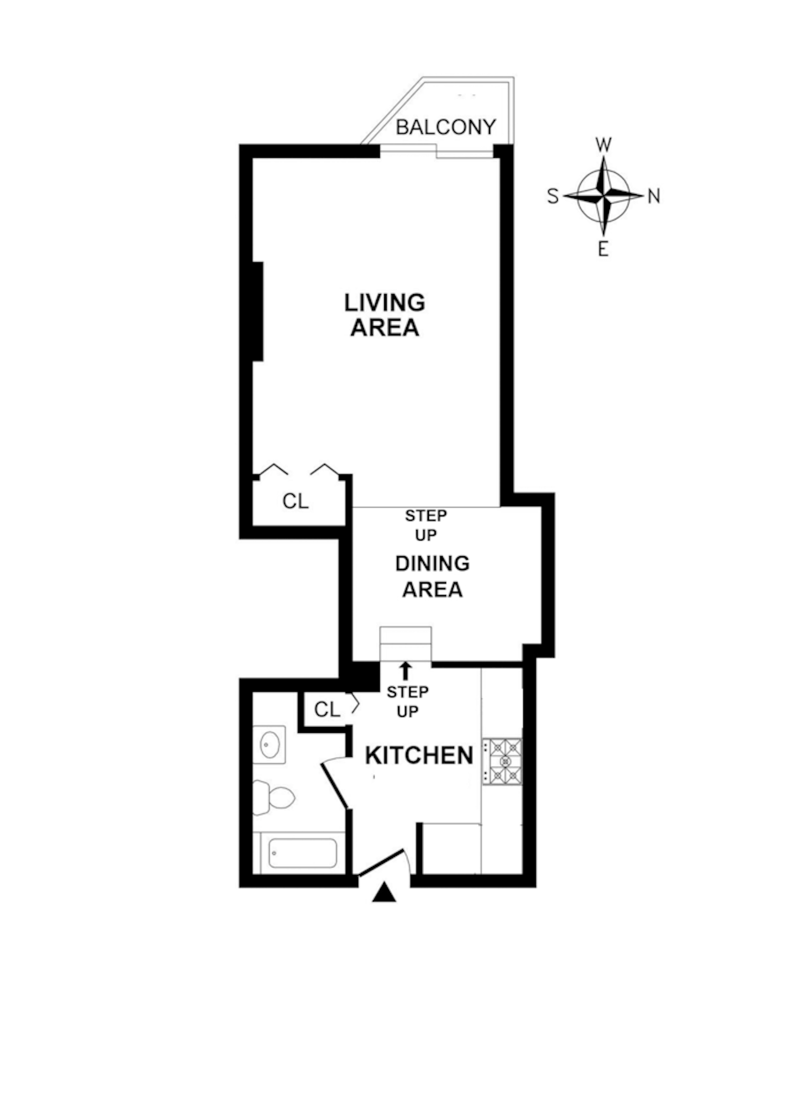 Floorplan for 184 Thompson Street, 3G