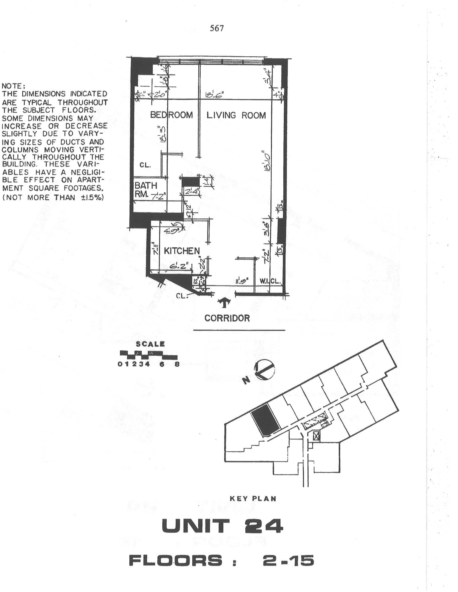 Floorplan for 155 West 68th Street, 624