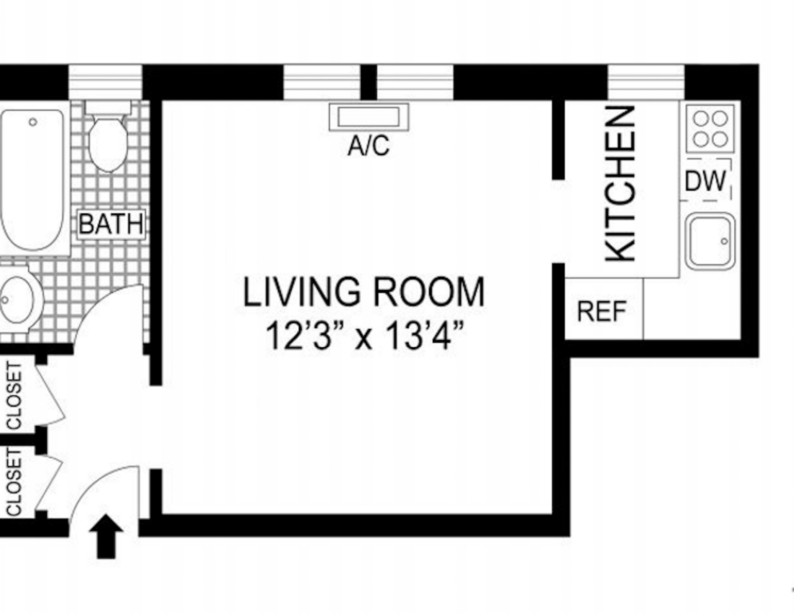 Floorplan for 221 East 76th Street, 3G