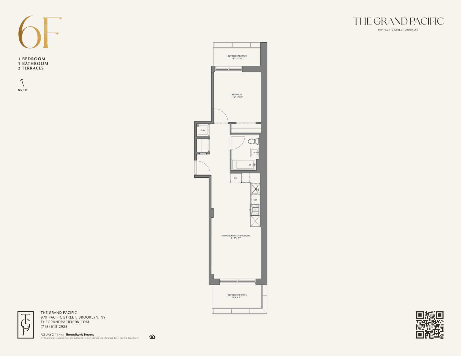 Floorplan for 979 Pacific Street, 6F