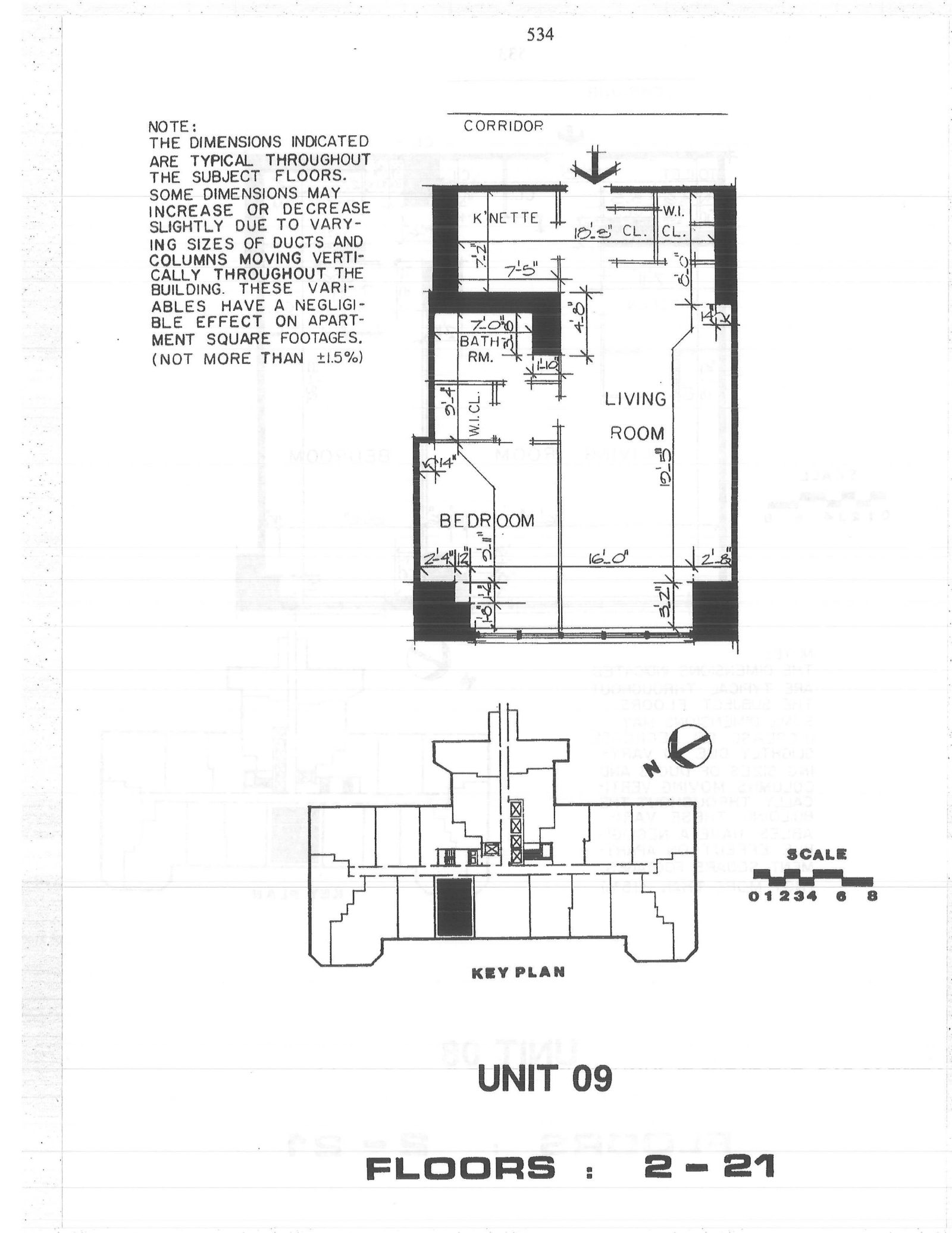 Floorplan for 155 West 68th Street, 1009