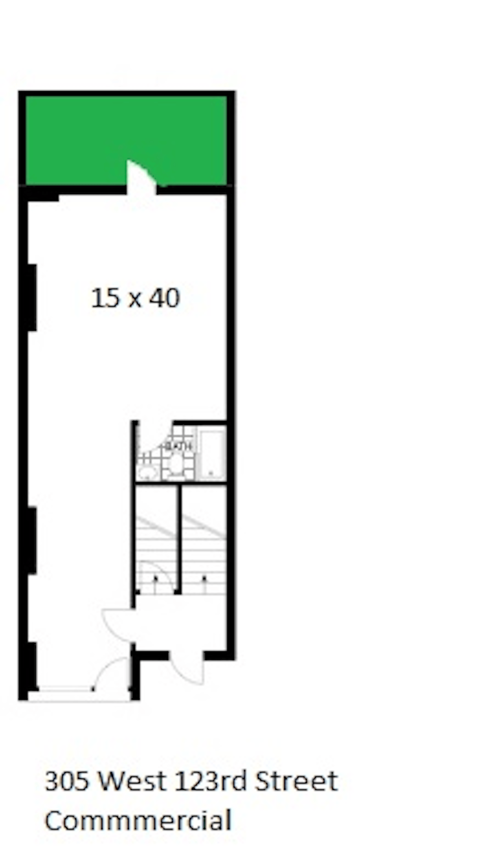 Floorplan for 305 West, 123rd Street