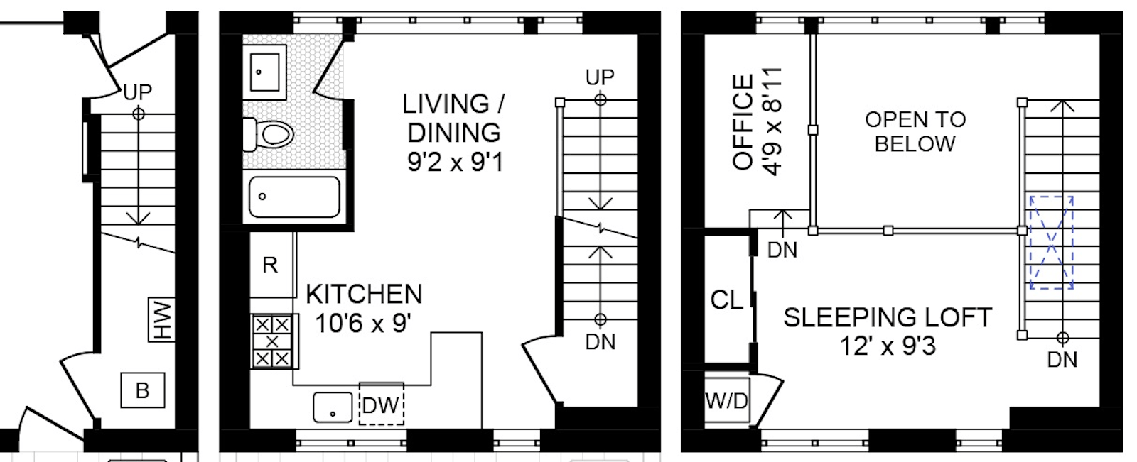 Floorplan for 613 Court Street