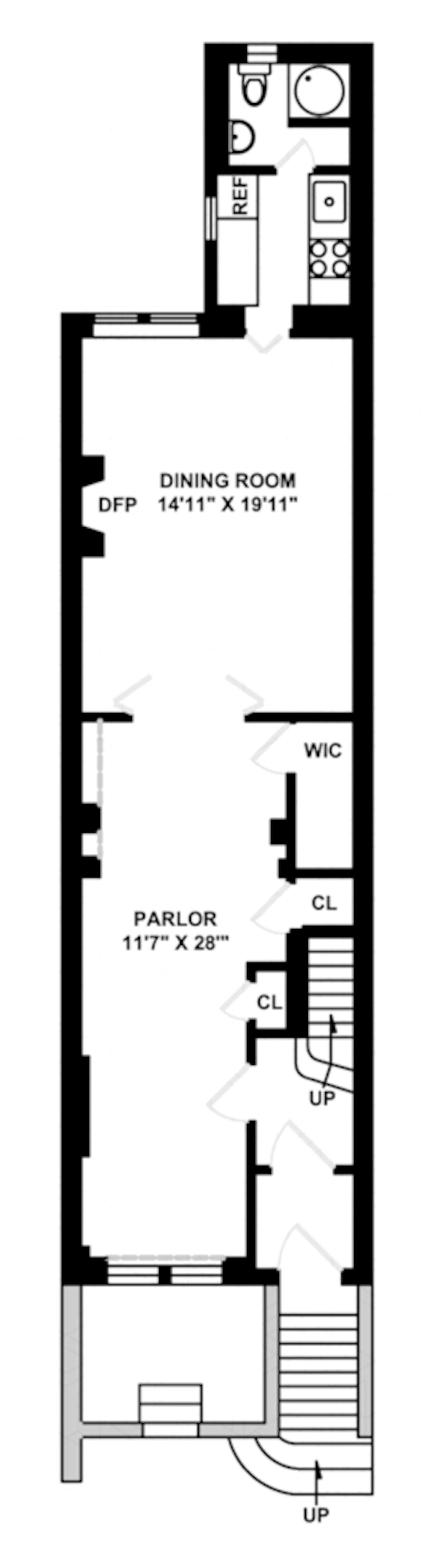 Floorplan for 123 West 78th Street, PARLOR