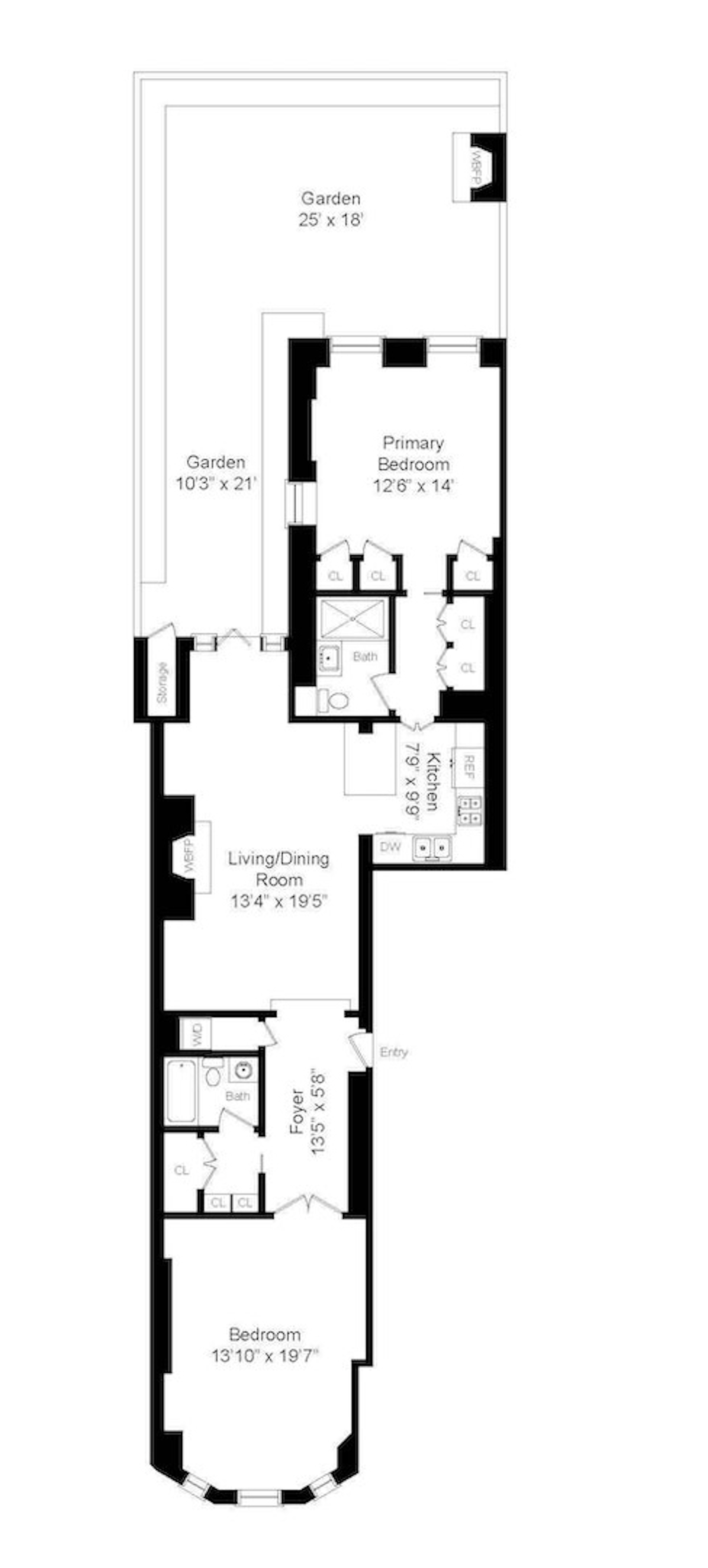 Floorplan for 11 East 92nd Street, 1