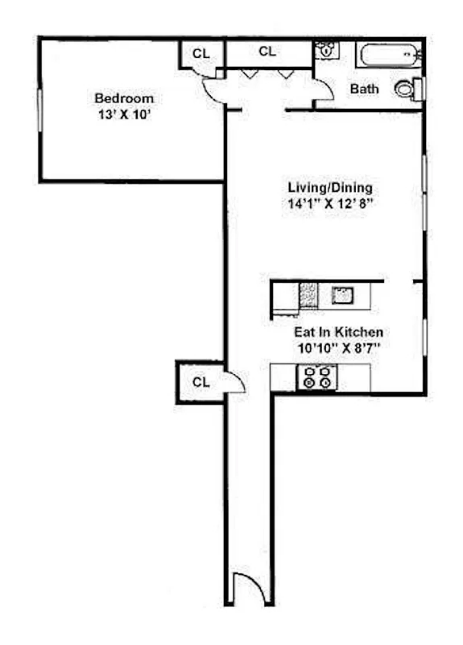 Floorplan for 315 East 77th Street, 4E