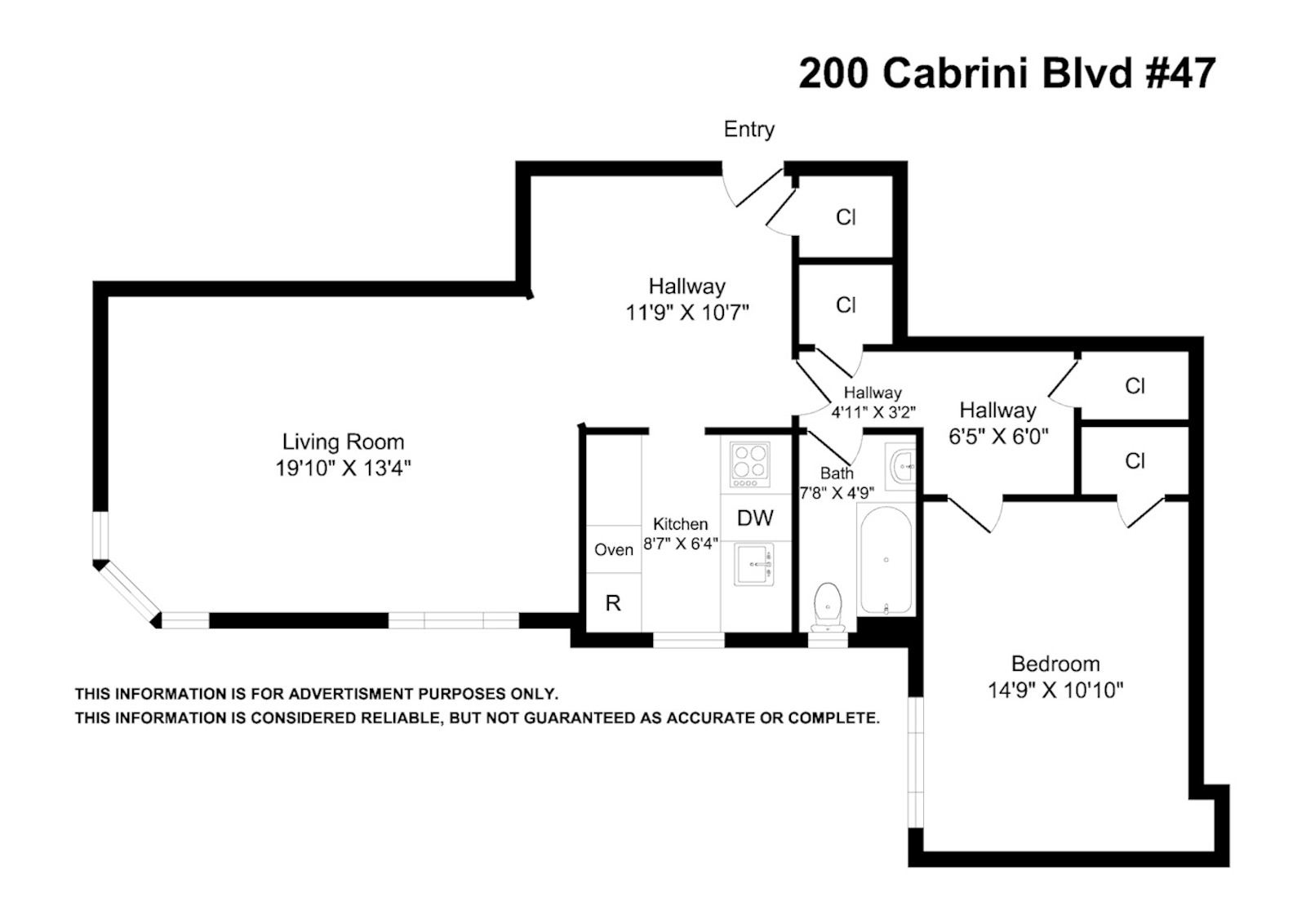 Floorplan for 200 Cabrini Boulevard, 47