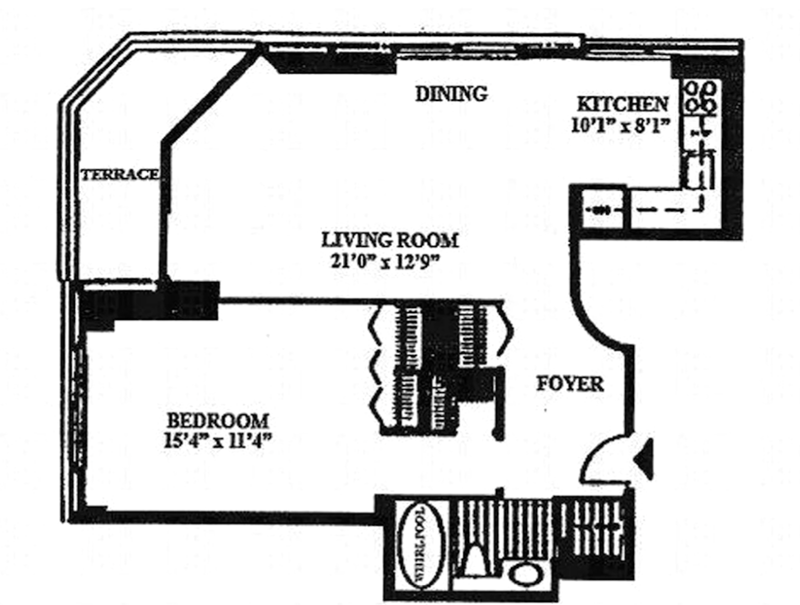 Floorplan for 200 East 61st Street, 23F