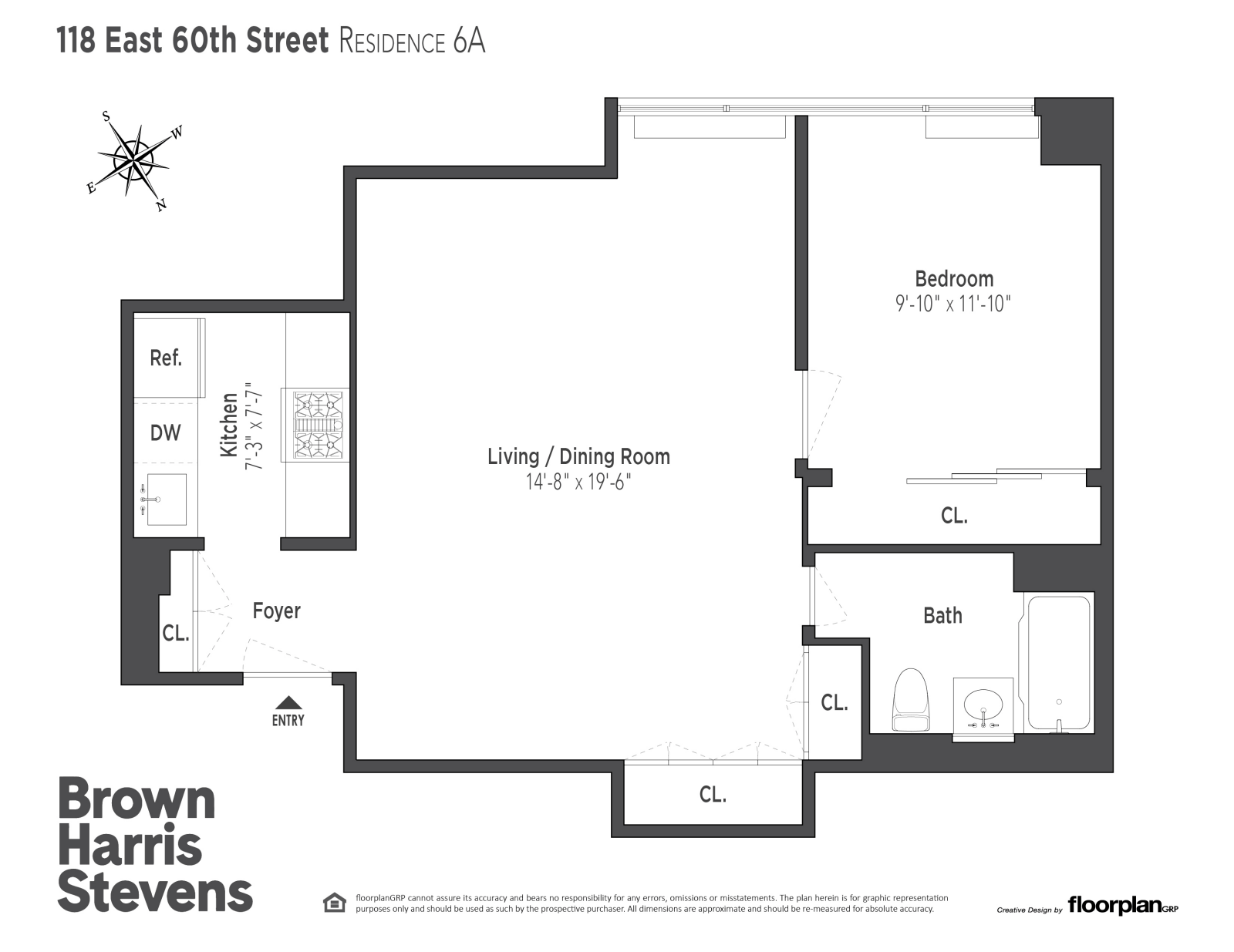 Floorplan for 118 East 60th Street, 6A