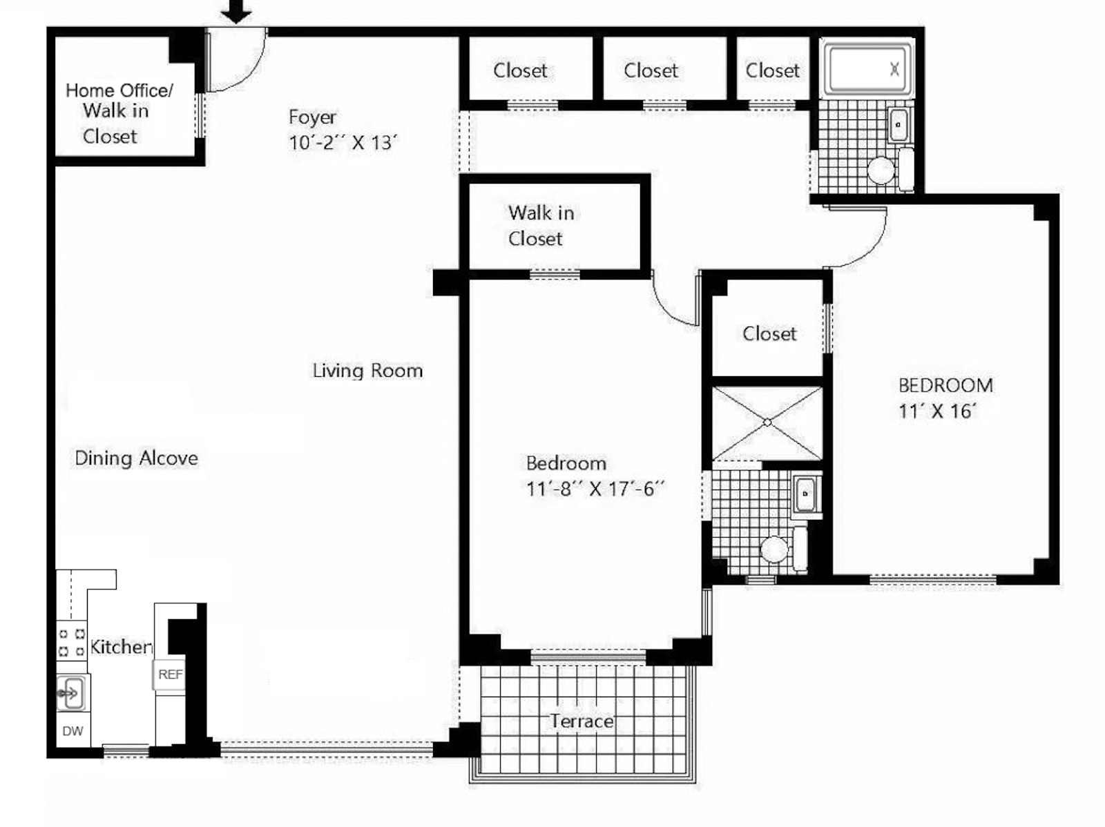 Floorplan for 750 Kappock St, 807