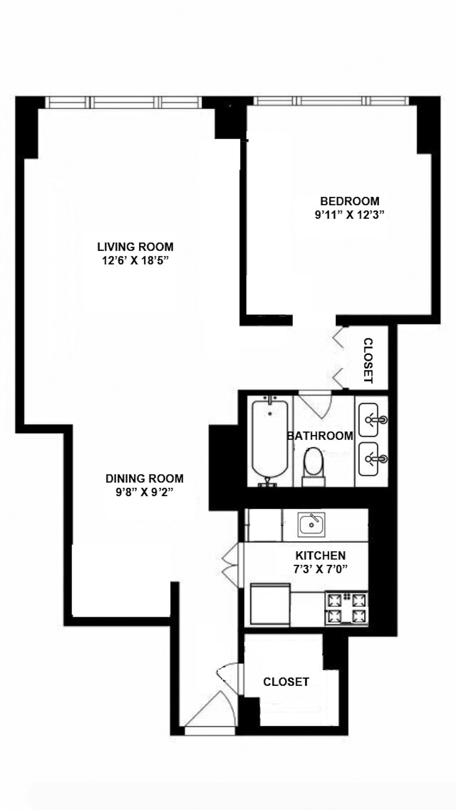 Floorplan for 303 East 57th Street, 16H