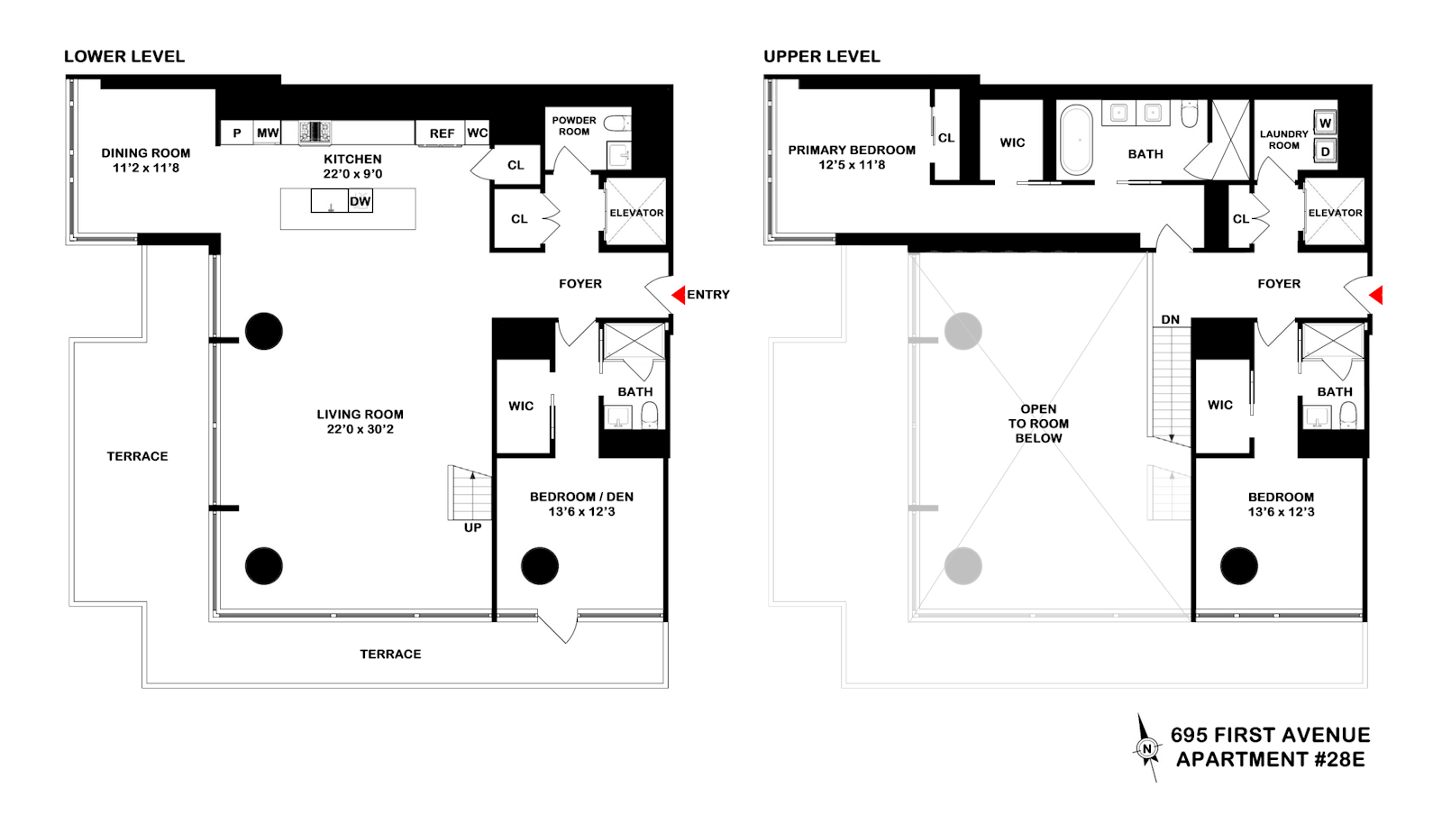 Floorplan for 695 First Avenue, 28E