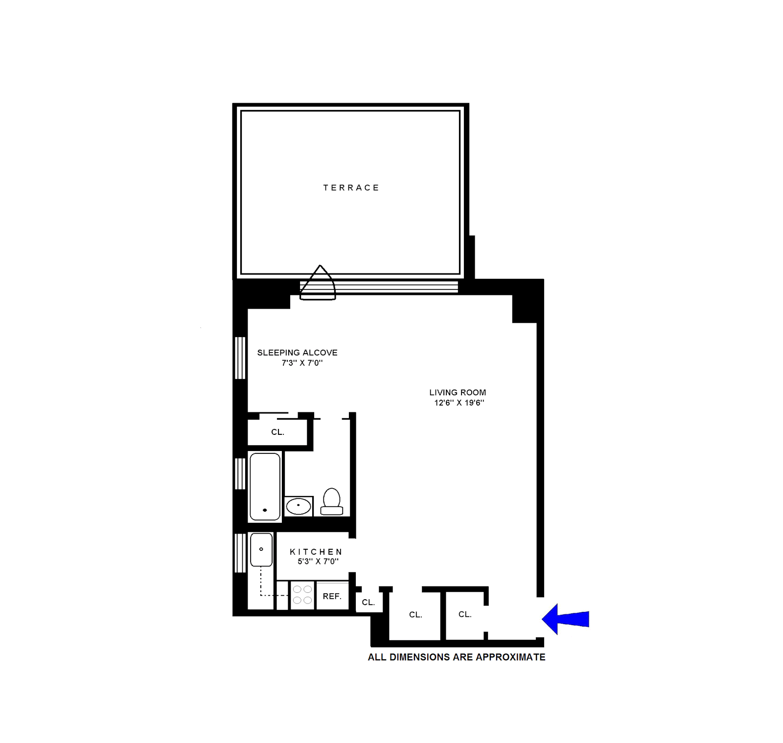 Floorplan for 200 East 15th Street, 2N