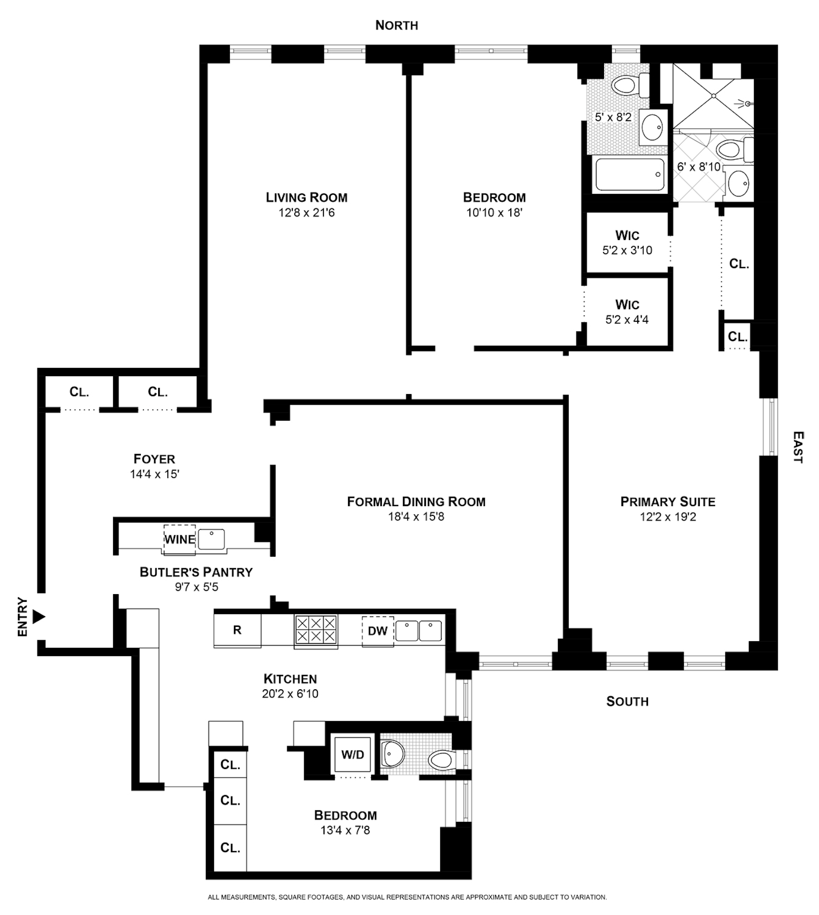 Floorplan for 650 West End Avenue, 9A