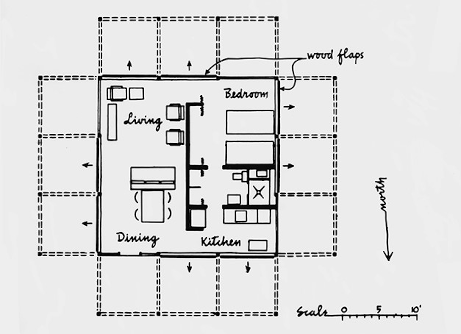 Floorplan for The Iconic Walker Guesthouse