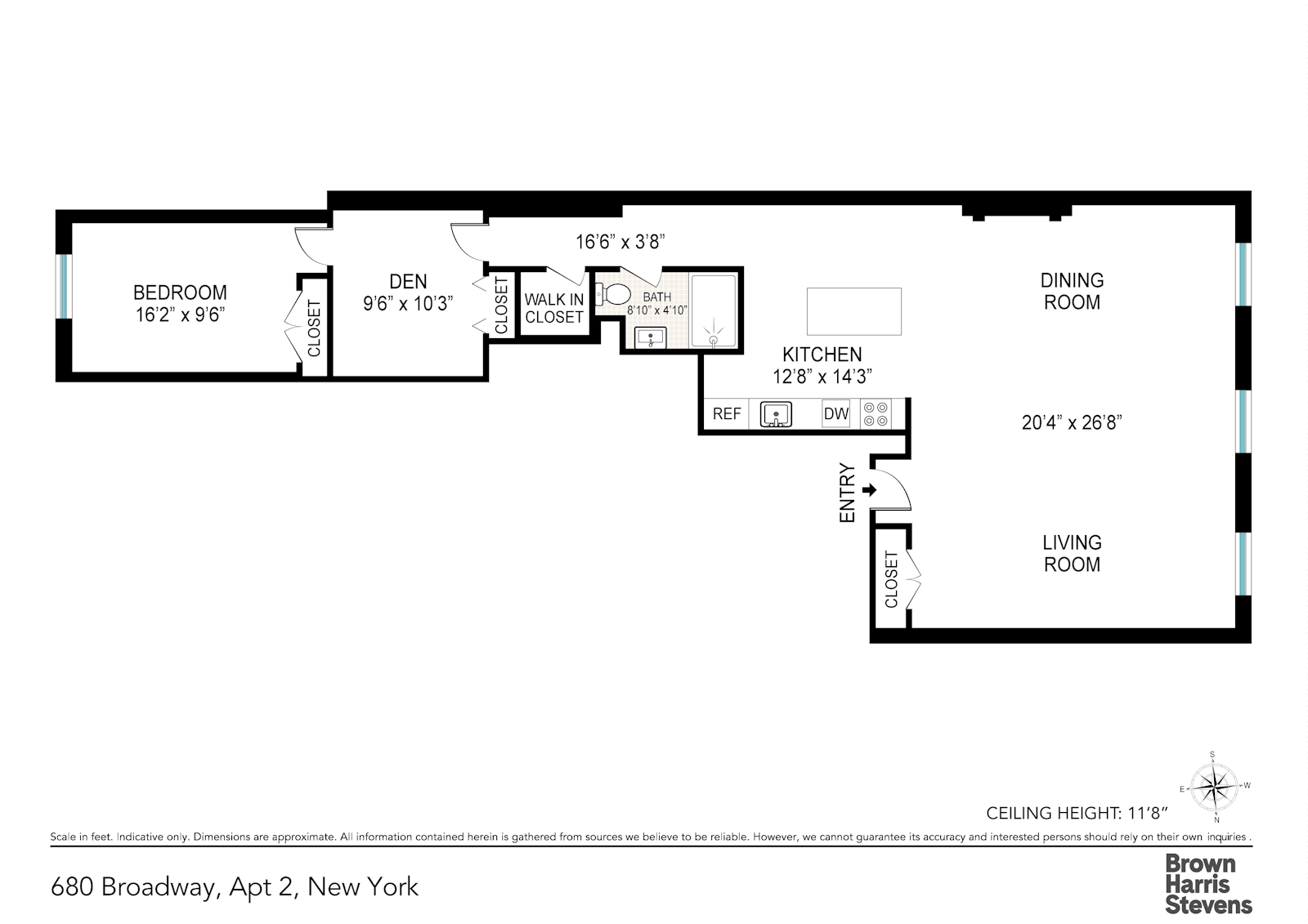 Floorplan for 680 Broadway, 2