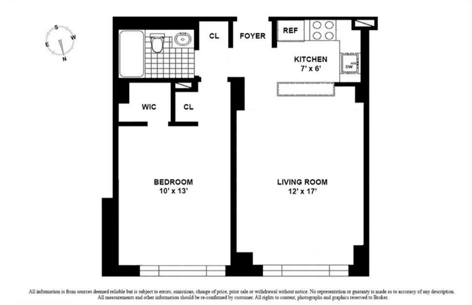 Floorplan for 130 West 79th Street, 4C