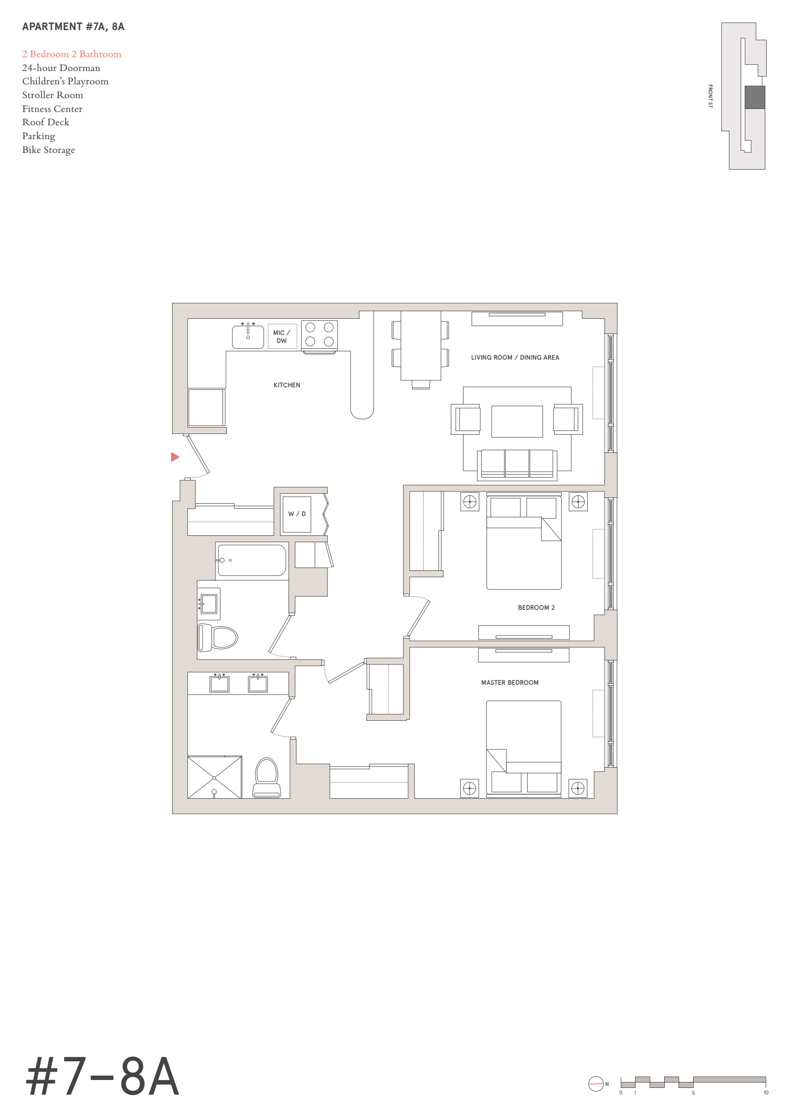 Floorplan for 181 Front Street, 7A