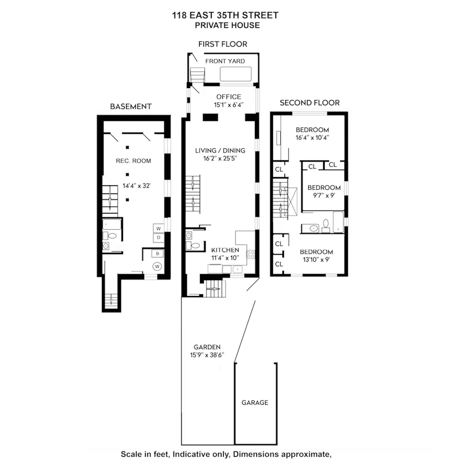 Floorplan for 118 East 35th Street, HOUSE