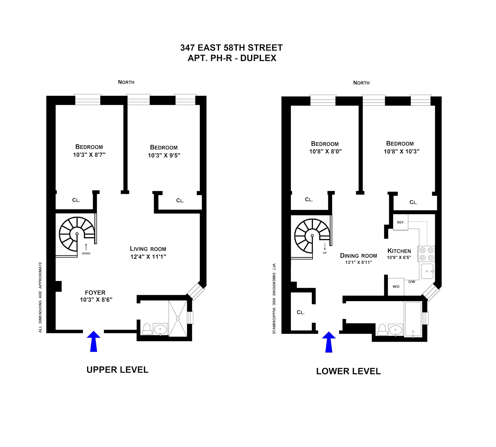 Floorplan for 347 East 58th Street, PHR