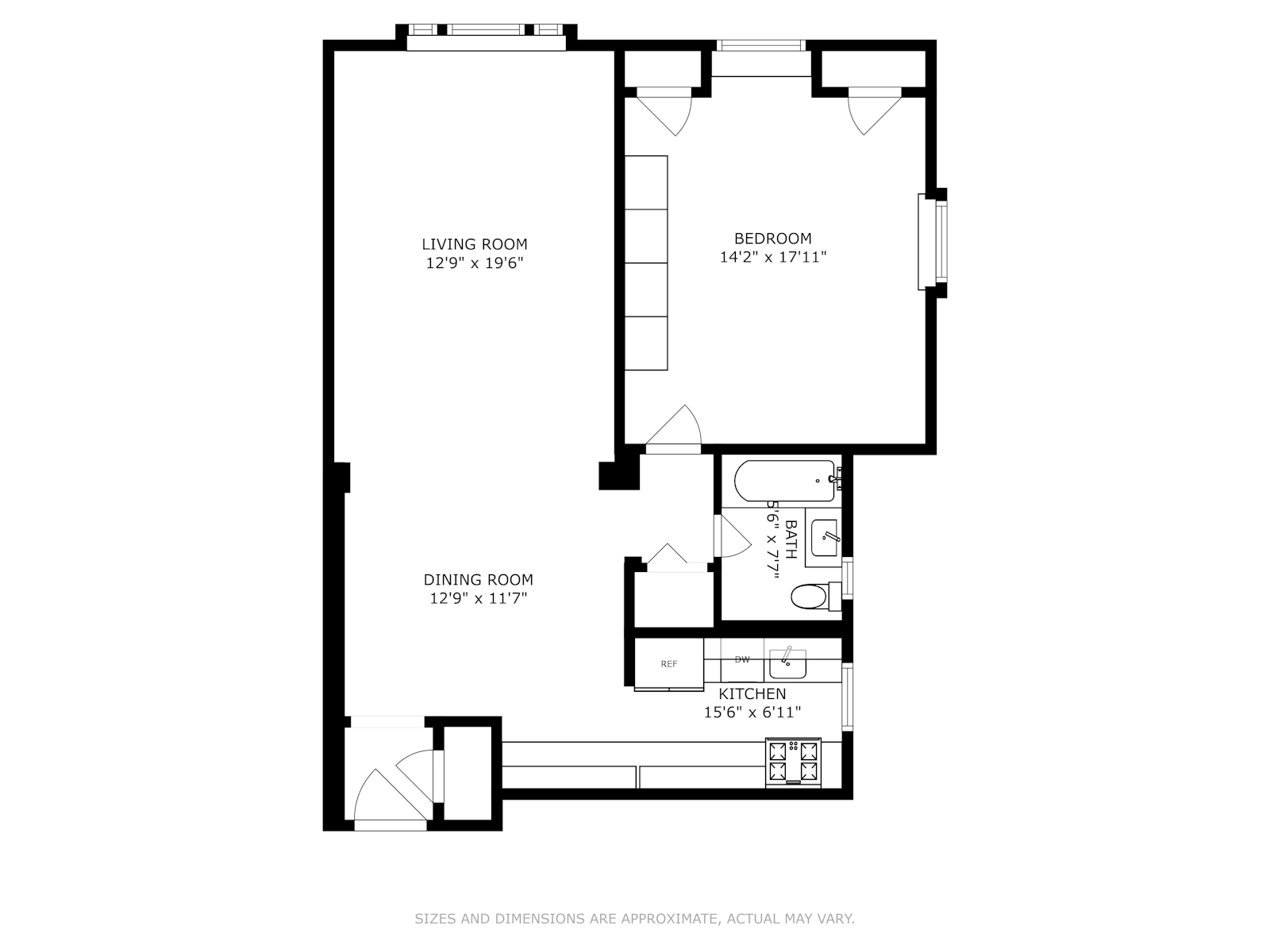 Floorplan for 69 -09 108th Street, 612