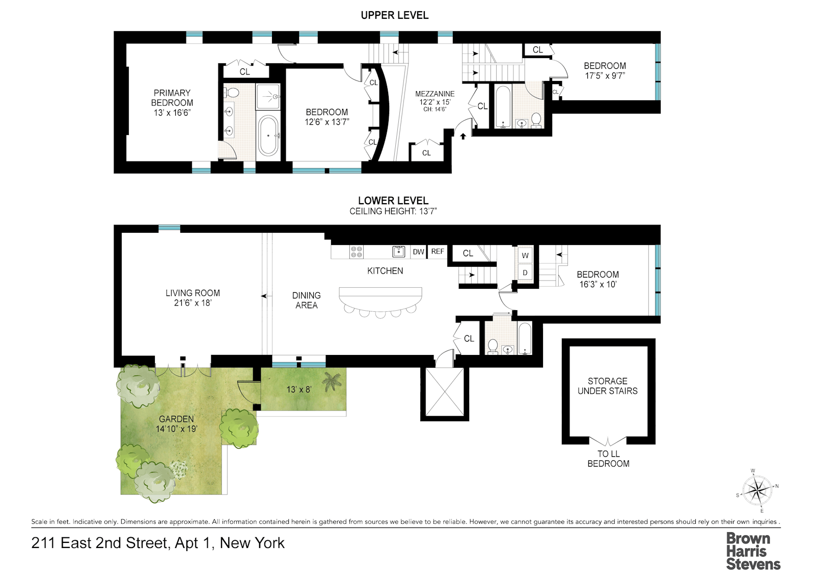 Floorplan for 211 East 2nd Street, 1