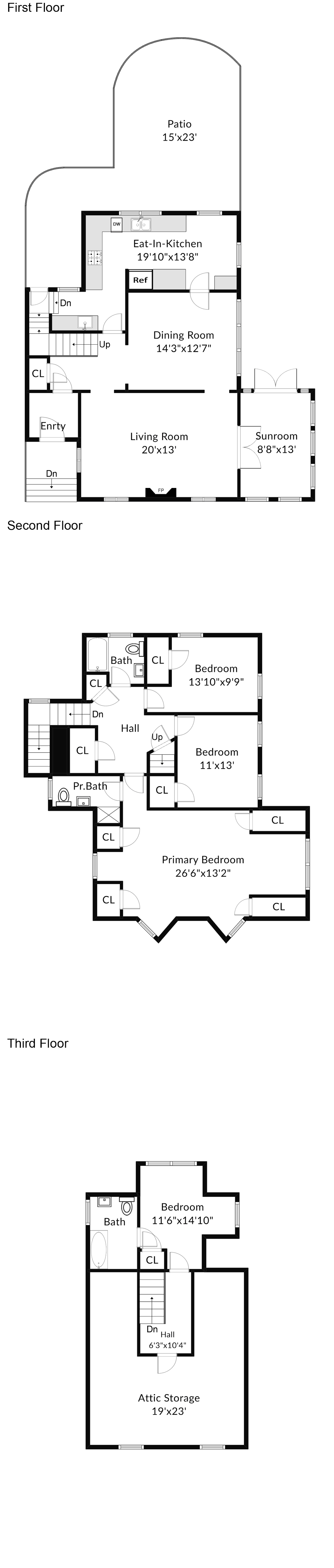 Floorplan for 217 Park Street