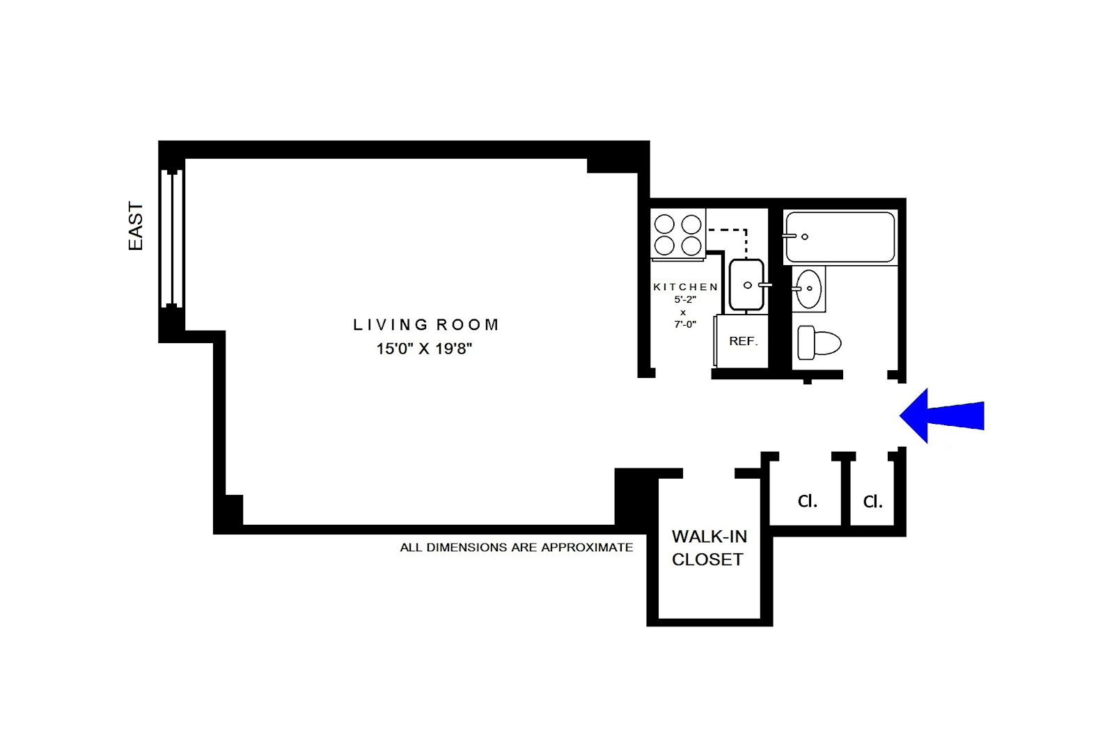 Floorplan for 200 East 15th Street, 3A