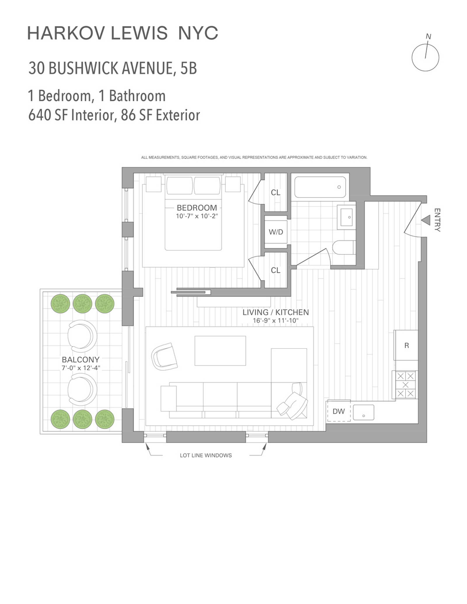 Floorplan for 30 Bushwick Avenue, 5B