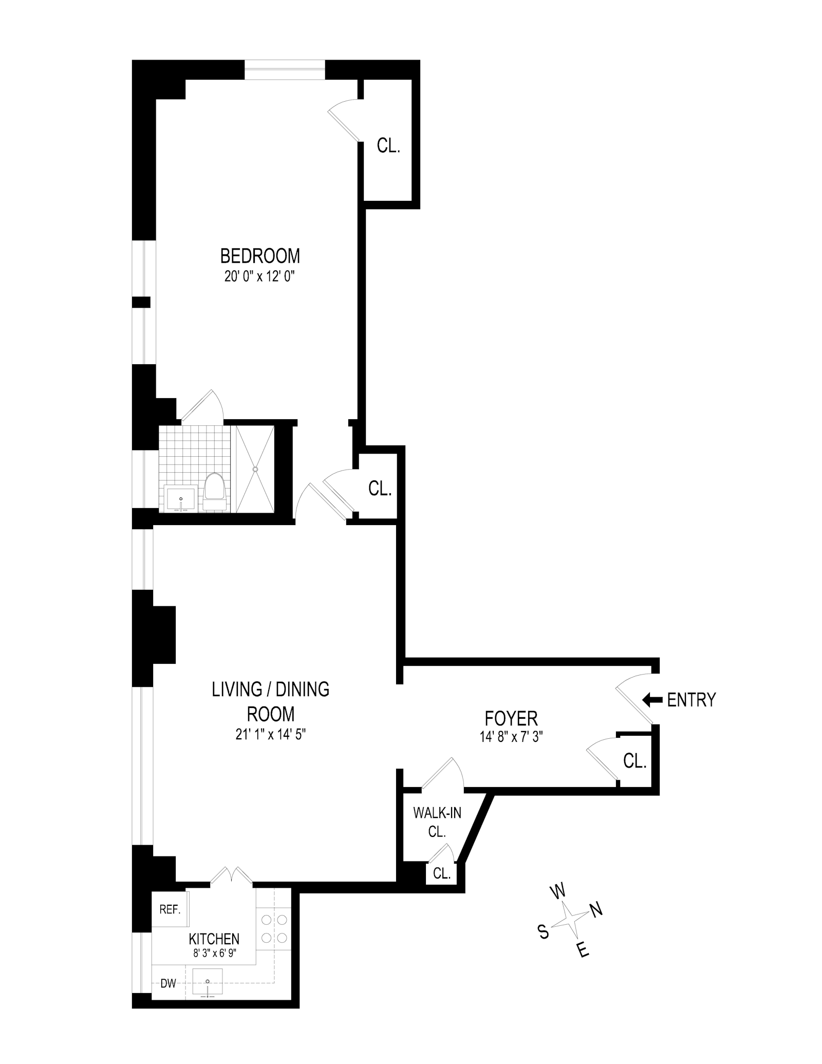 Floorplan for 160 Central Park South, 3710