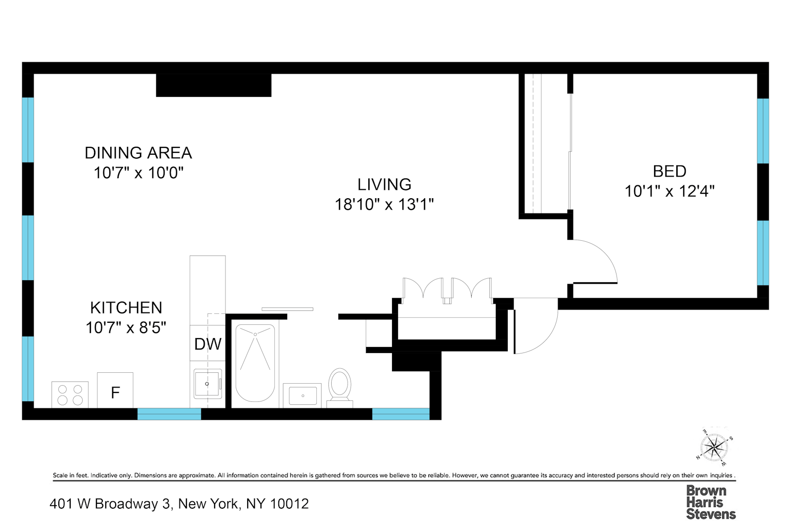 Floorplan for 401 West Broadway, 3