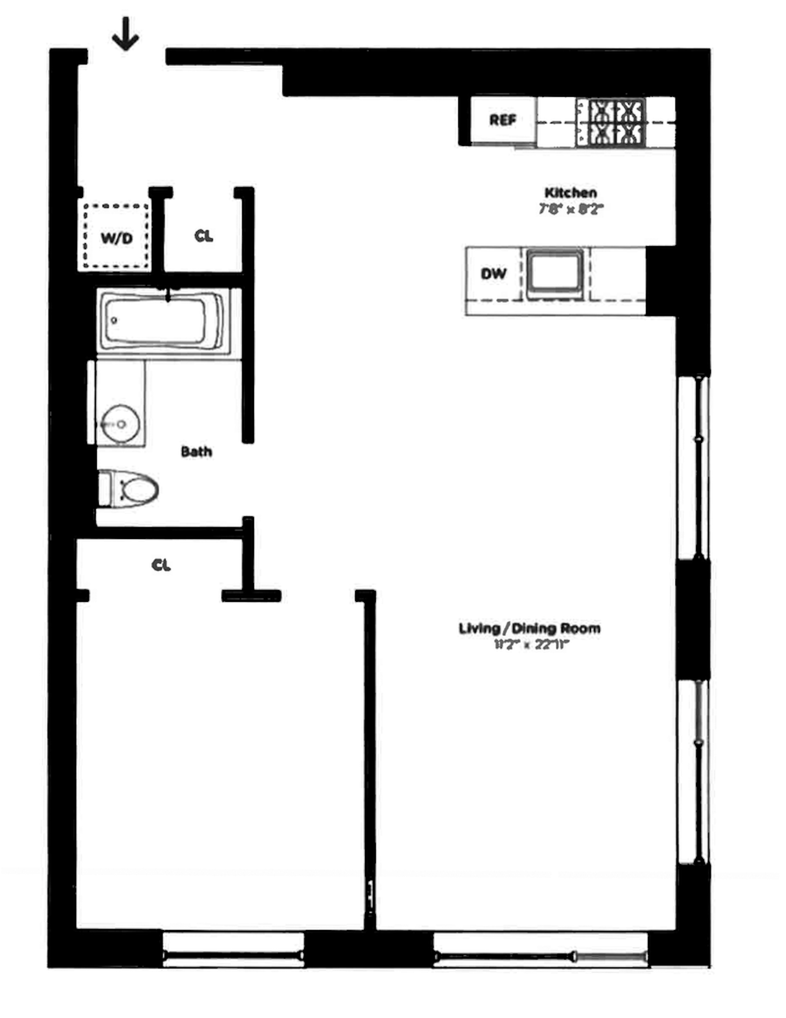 Floorplan for 88 Morningside Avenue, 6G